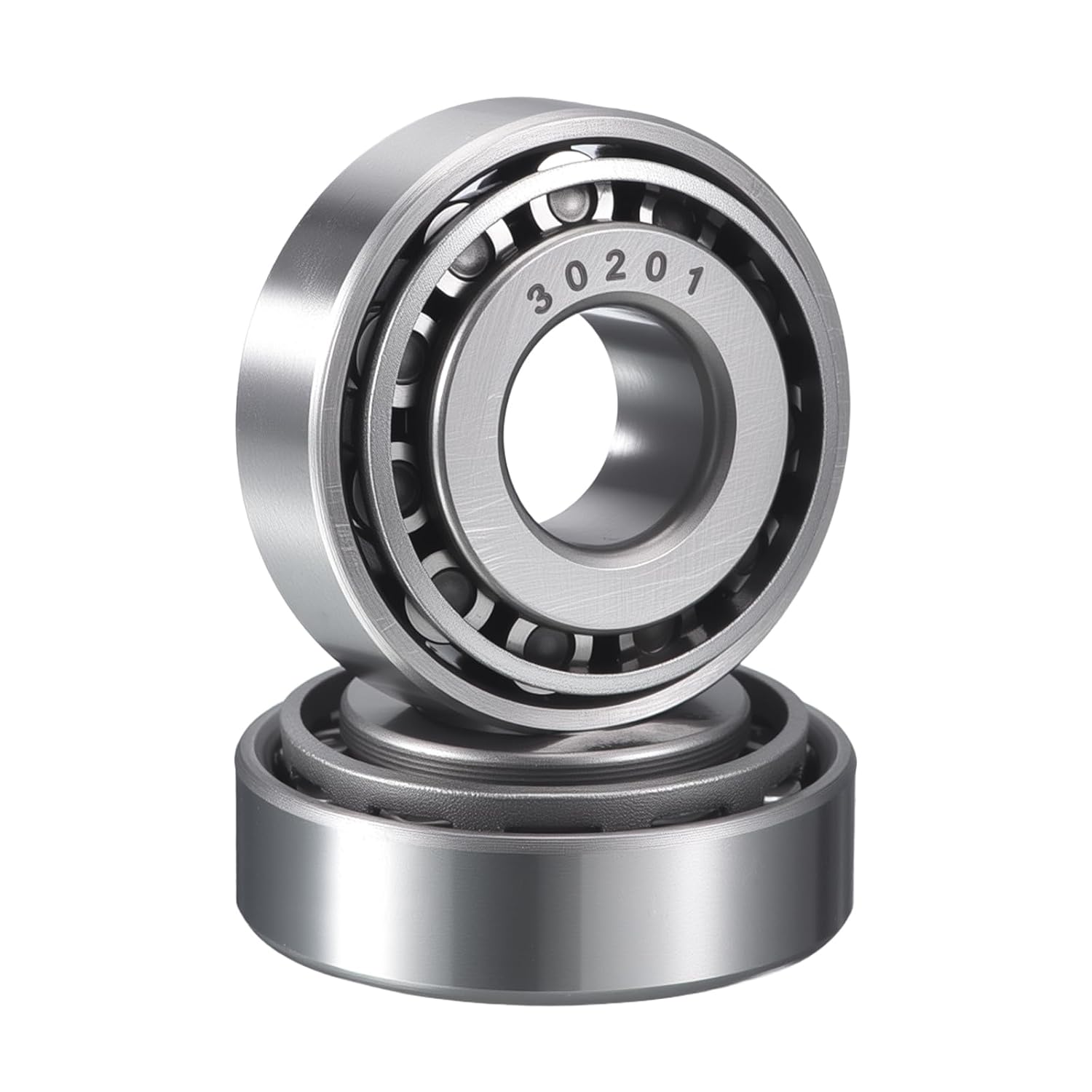 2 Pack 30201 Tapered Roller Bearing Cone and Cup Set, 12mm Bore 32mm OD 12mm Cup Width, Chrome Steel Wheel Bearings, ABEC-3