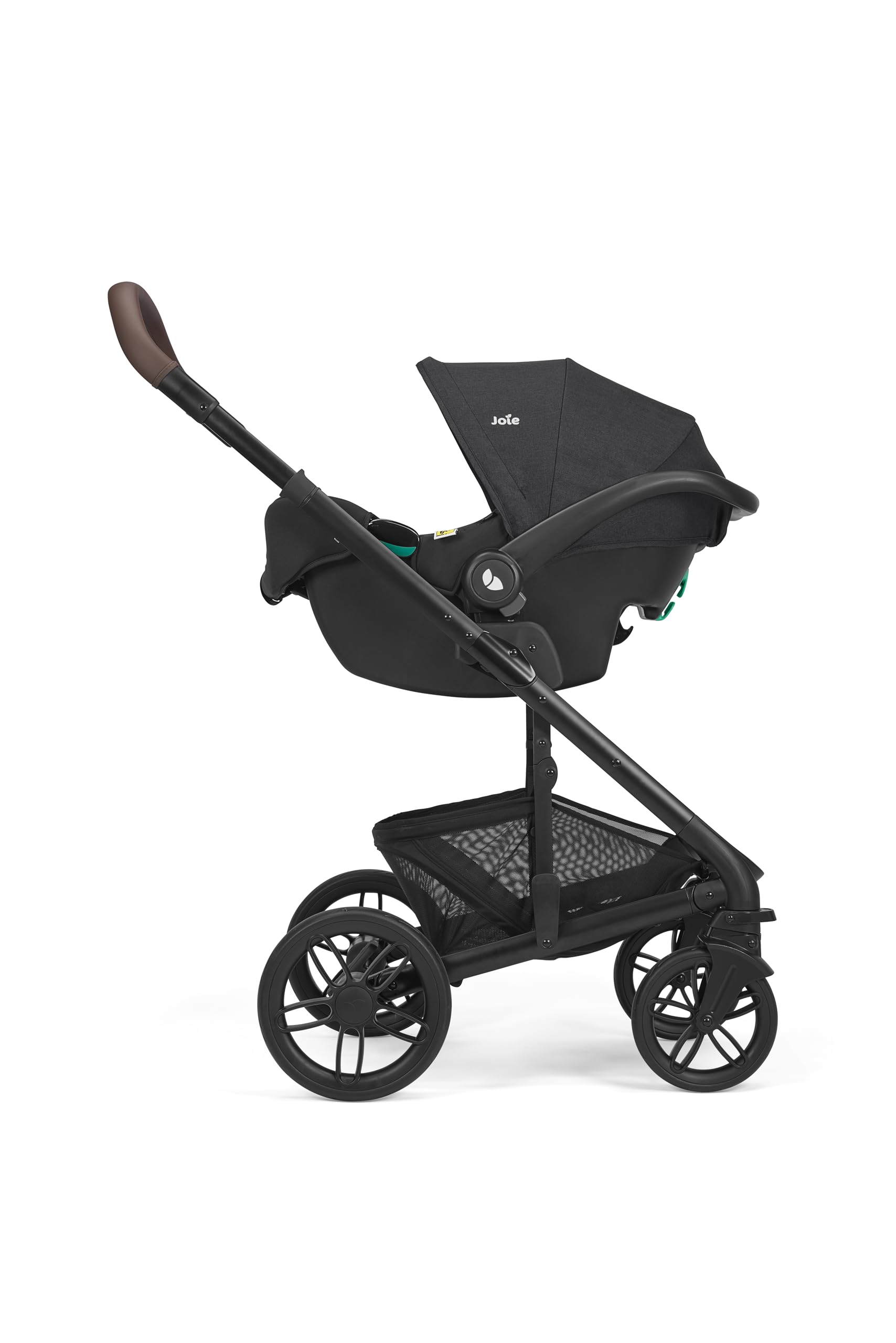 JOIE – I-SNUG 2 – Coque bébé i–Size – Naissance à 75 cm (0–12 mois) – Compatible Isofix (base vendiue séparement) ou ceinture – Légère 3,35 kg – conforme ECE R129, capote UPF50+ – Coloris Raven