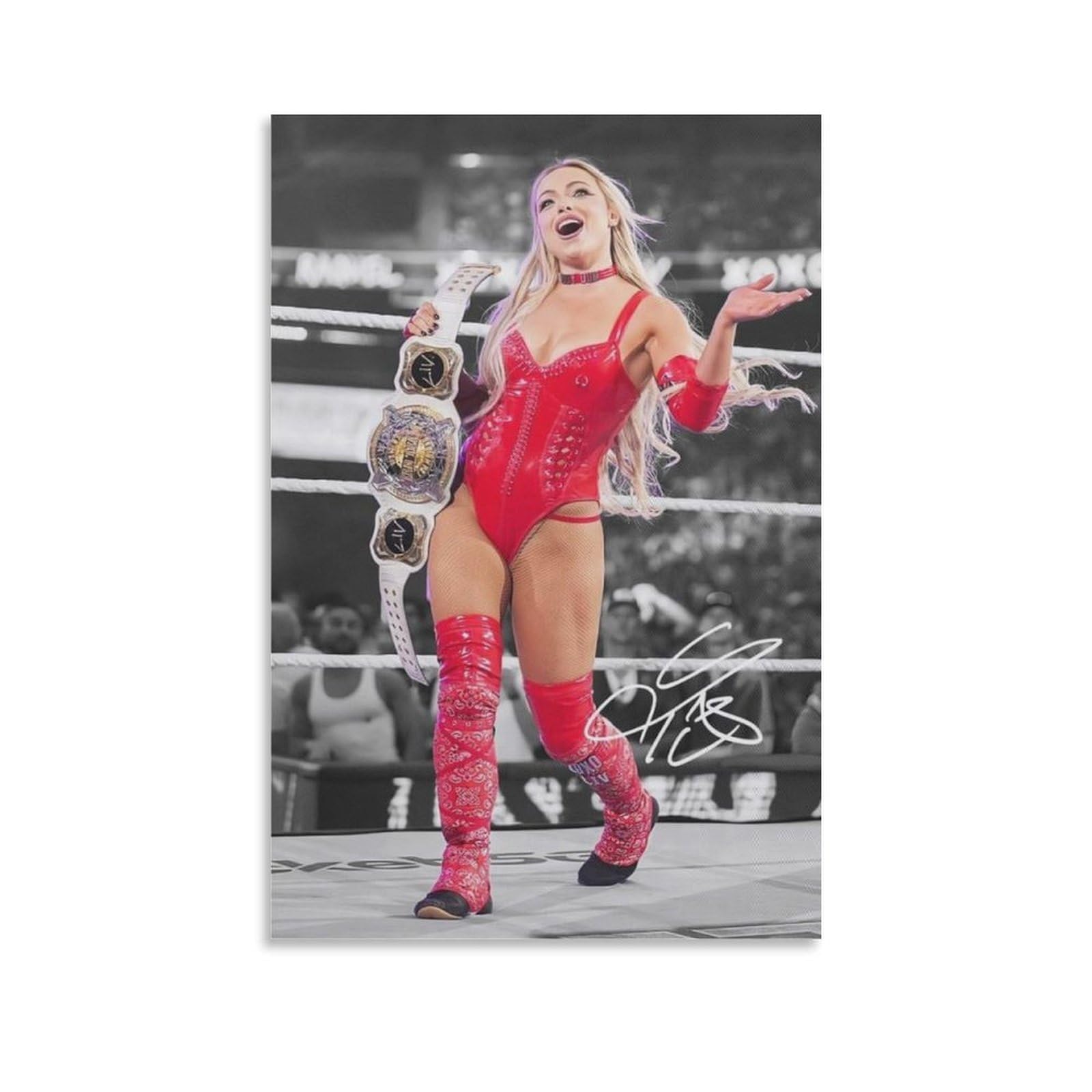 FCOIN Liv Morgan Canvas Poster Print Photo Art Painting Canvas Poster Home Modern Decor Posters 12x18inch(30x45cm)