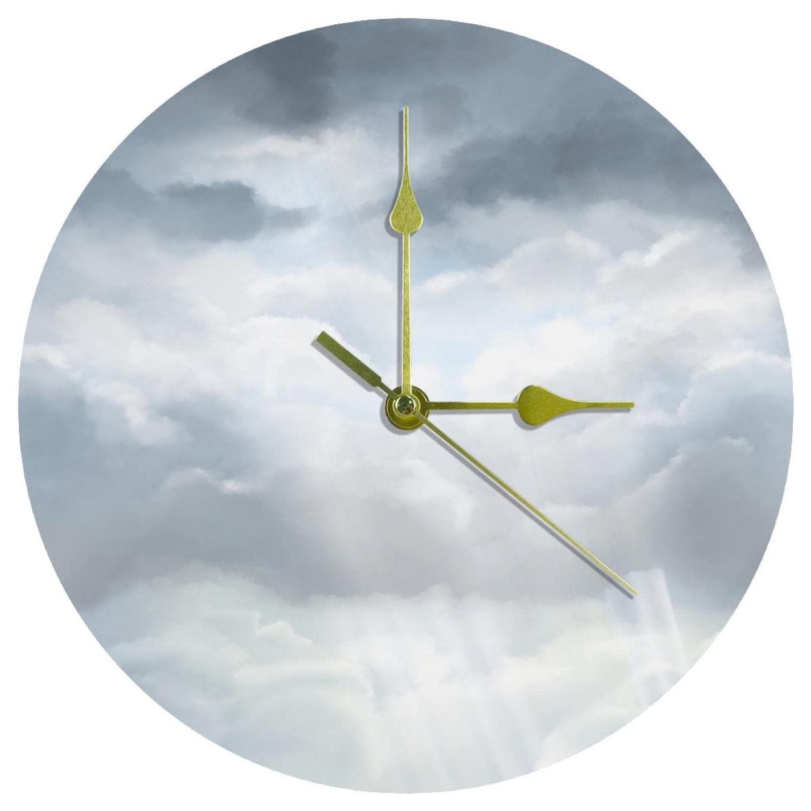 Horloge murale acrylique ronde silencieuse pour en finir avec les bruits de tic-tac