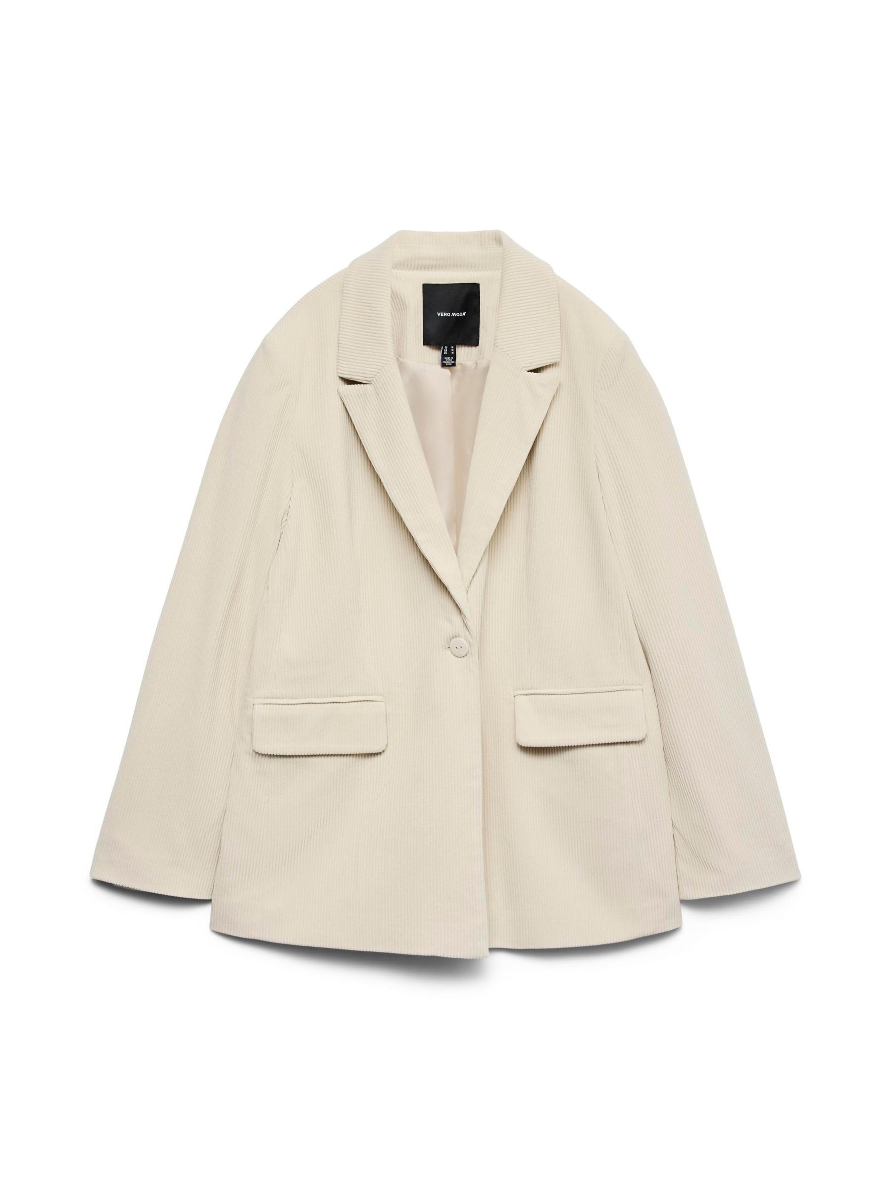 VERO Moda Damen Vmnora Ls Loose Corduroy Blazer Vmnora Ls Loose Corduroy Blazer (1er Pack)