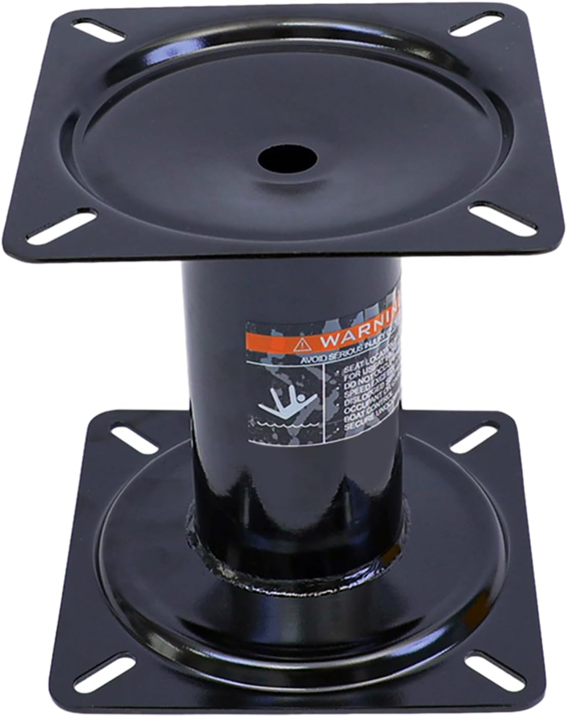 Boat Seat Pedestal Yacht Seat 7-Inch Height, Black Powder Coated Finish Heavy Duty Economy Pedestal Suitable for Most Boat Seat Mount