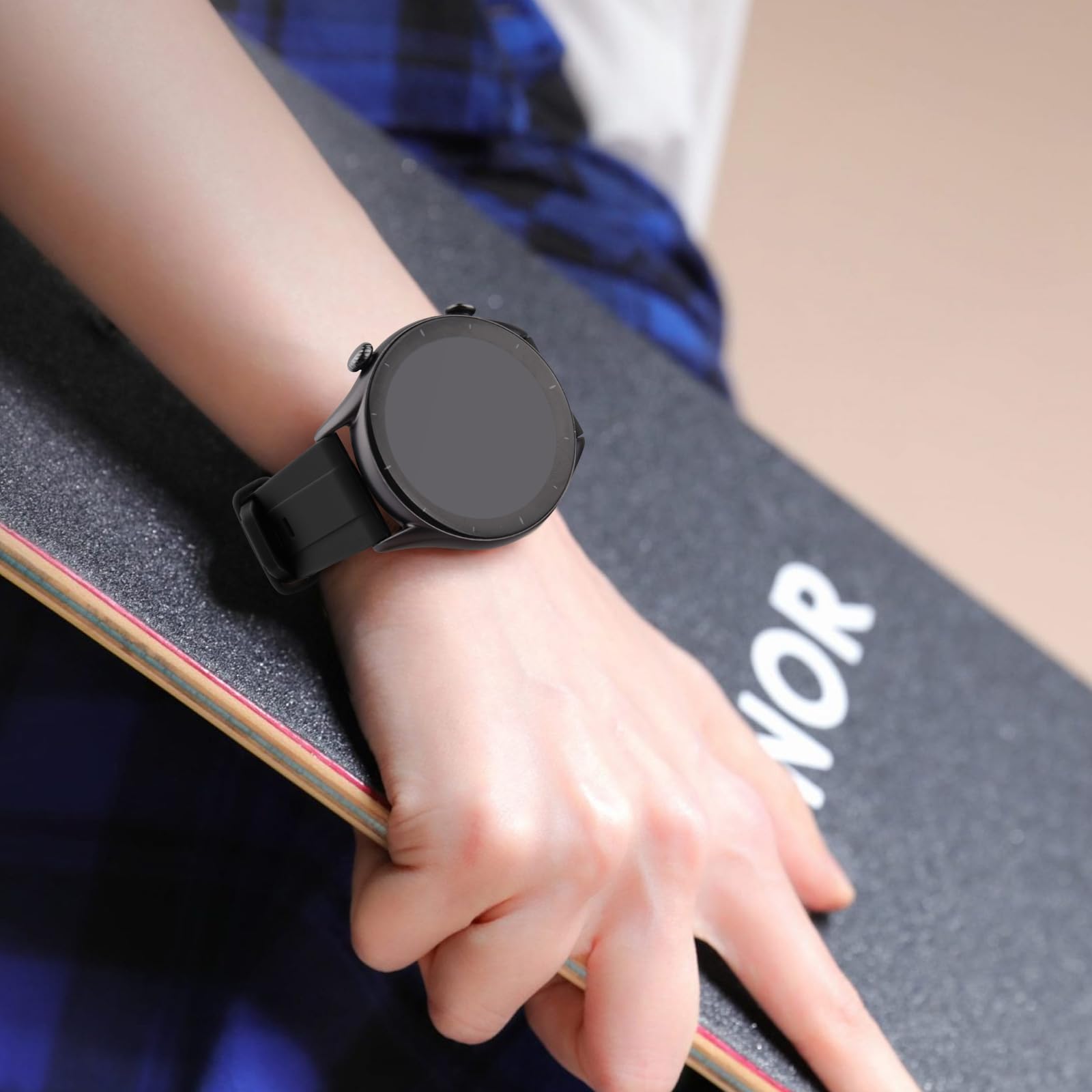 Vancle Correa de Reloj de Repuesto de Silicona, 22mm Correas de Reloj para Hombre y Mujer, con Pulseras de Repuesto de 22mm de Liberación Rápida