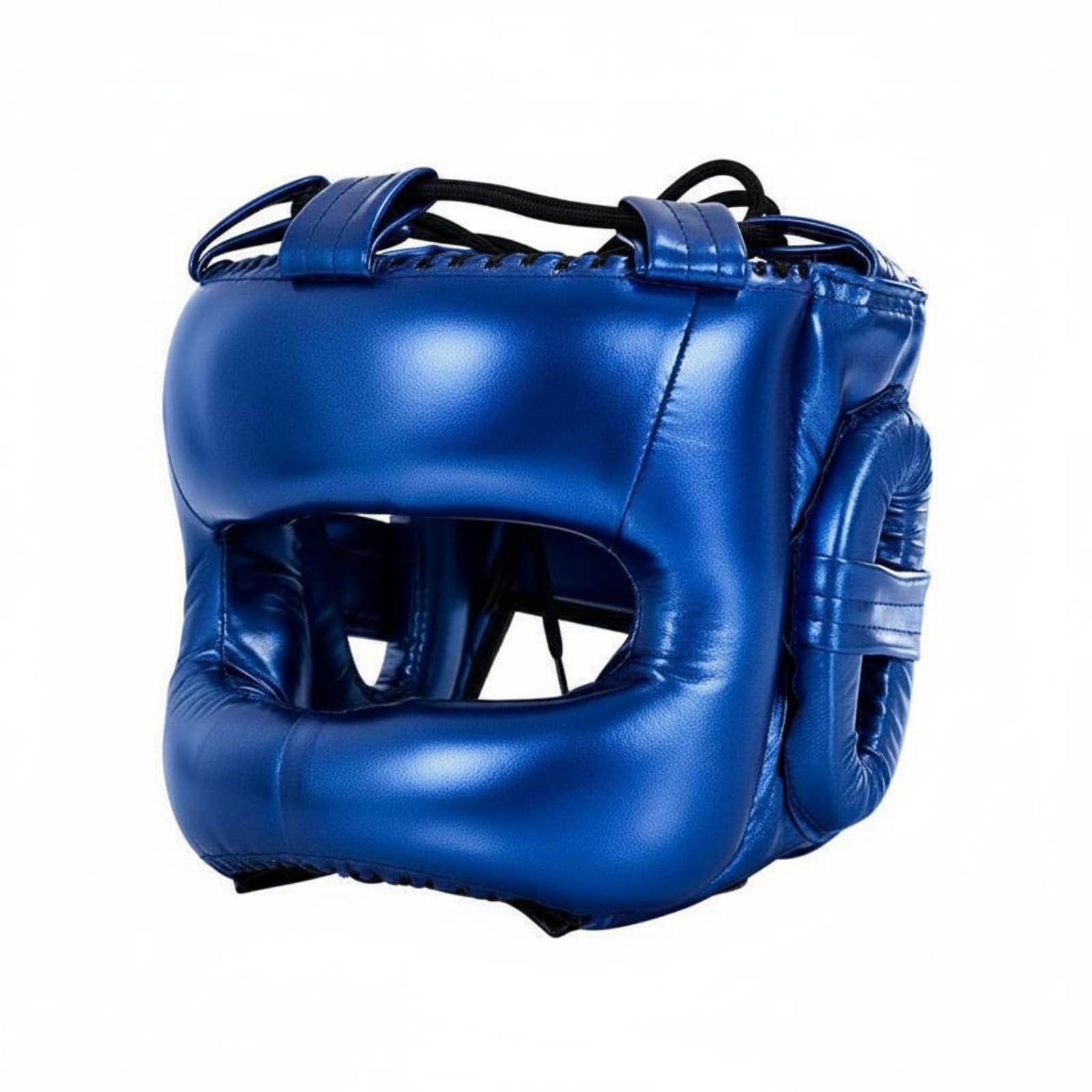 Casco da Sparring con Protezione Naso Copertura Completa Casco Protettivo Integrale Resistente Agli Urti Caschetto da Pugilato per Bambini