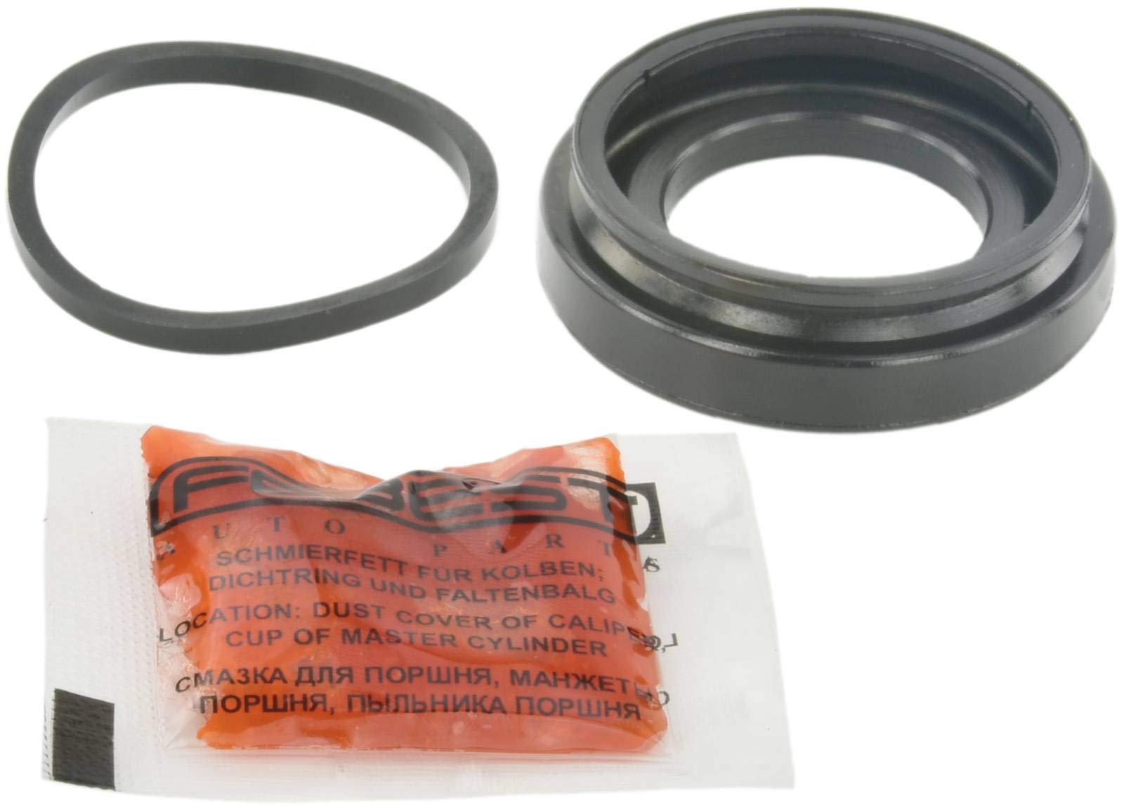 FEBEST 2675-RAPR Kit di revisione della pinza freno Assale posteriore Compatibilità con VW Polo Hatchback 6R1, 6C1 Golf IV Hatchback 1J1 Golf VII Hatchback 5G1, BQ1, BE1, BE2 GOLF VI 5K1 POLO 9N