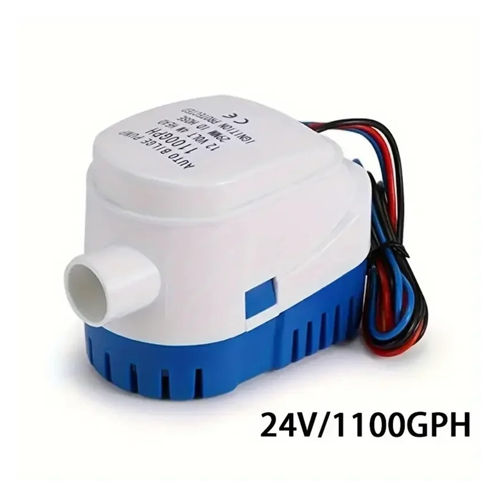 1pc 12V 24V Pompa sommergibile automatica for acqua di sentina for barche Ultimi stili 1100GPH Interruttore a galleggiante automatico incorporato (750GPH)(24V 1100GPH)