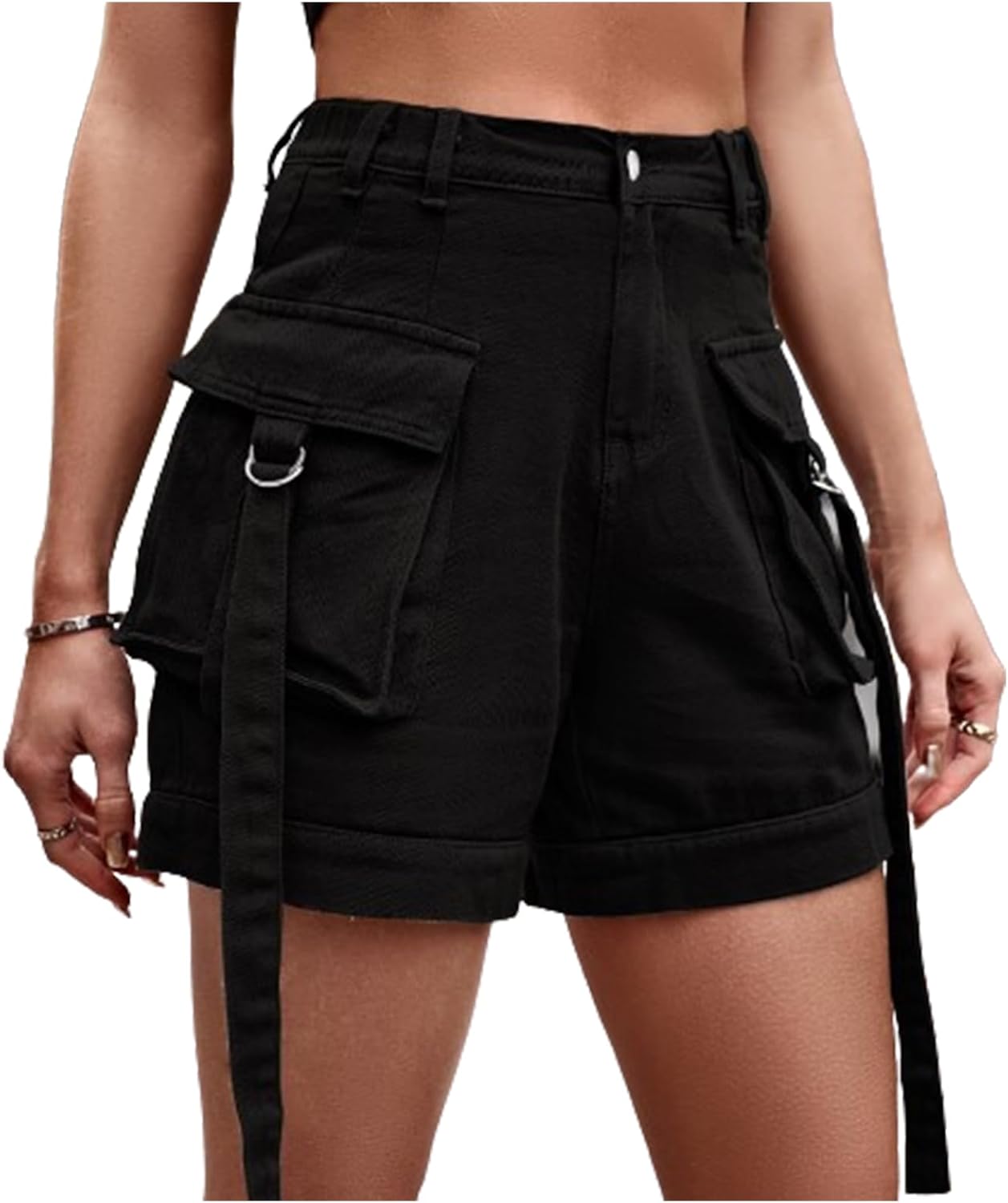 POHADON Jean Shorts for Women 2026 Trendy Y2k Jorts High Waisted Utility Summer Cargo Denim Shorts with Pockets