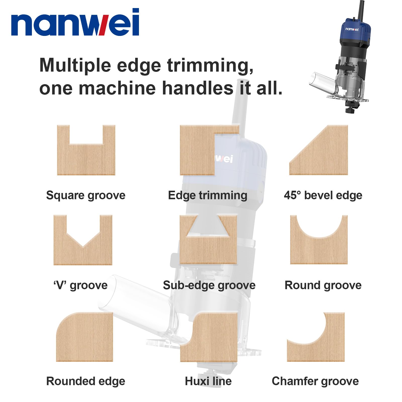 NANWEI Wood Router - 450W Powerful & Precise -7 NANWEI Wood Router - 450W Powerful & Precise -7