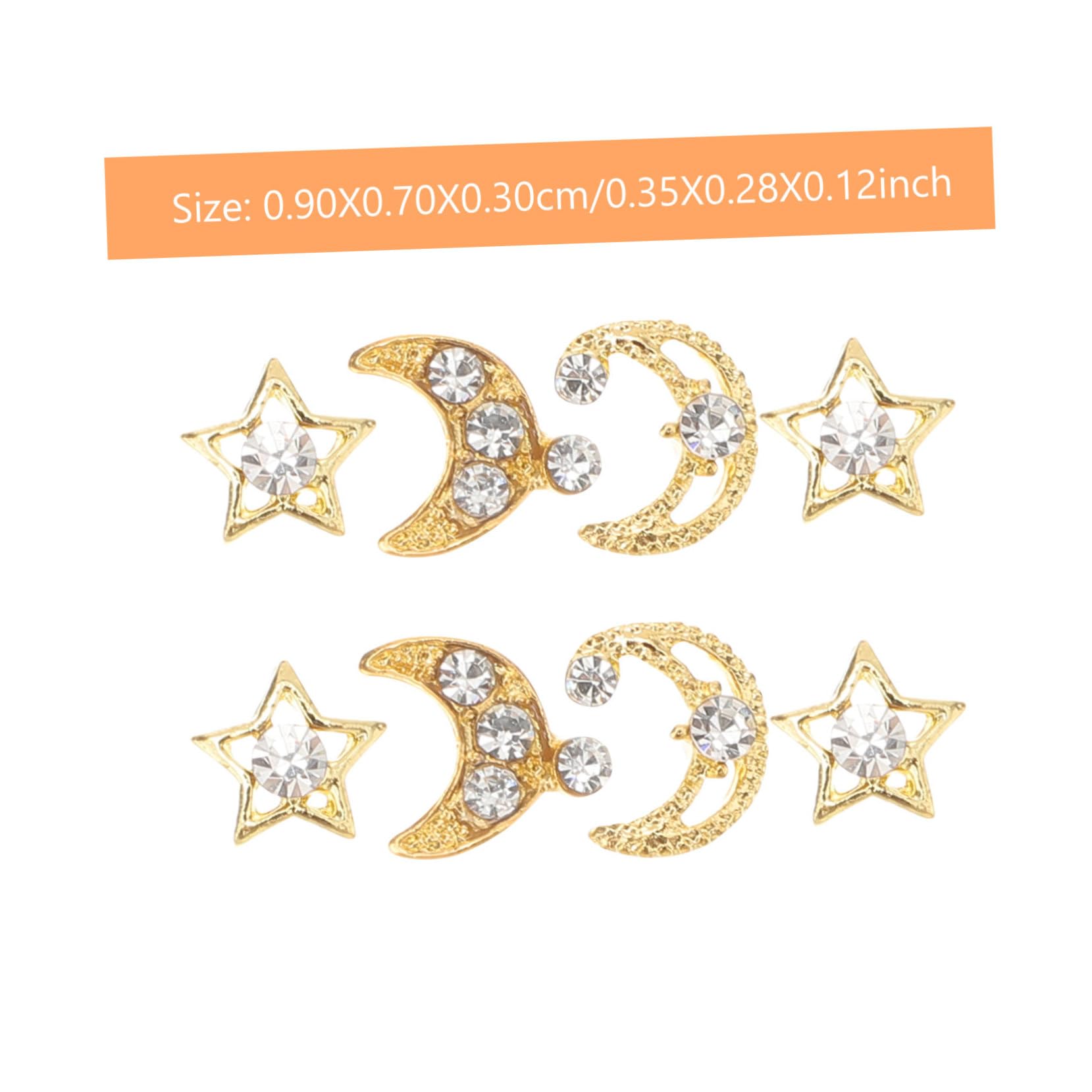 Healeved 150pezzi Ciondoli Per Nail Art Decorazioni Forma Di e Stella Per Unghie Accessori Creativi Per Design Unghie Eleganti e Originali