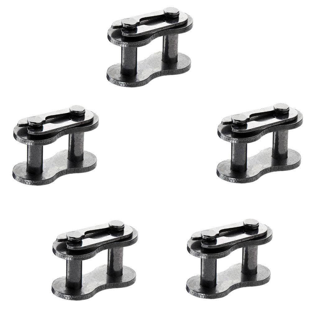 QAZAKY 5個 428H ドライブチェーン修理マスターコネクタ スプリットリンク 50cc 70cc 90cc 110cc 125cc 150cc ATV クワッドスクーター オートバイ ゴーカート 並行輸入品QAZAKY 428H ドライブチェーン修理マスターコネクター