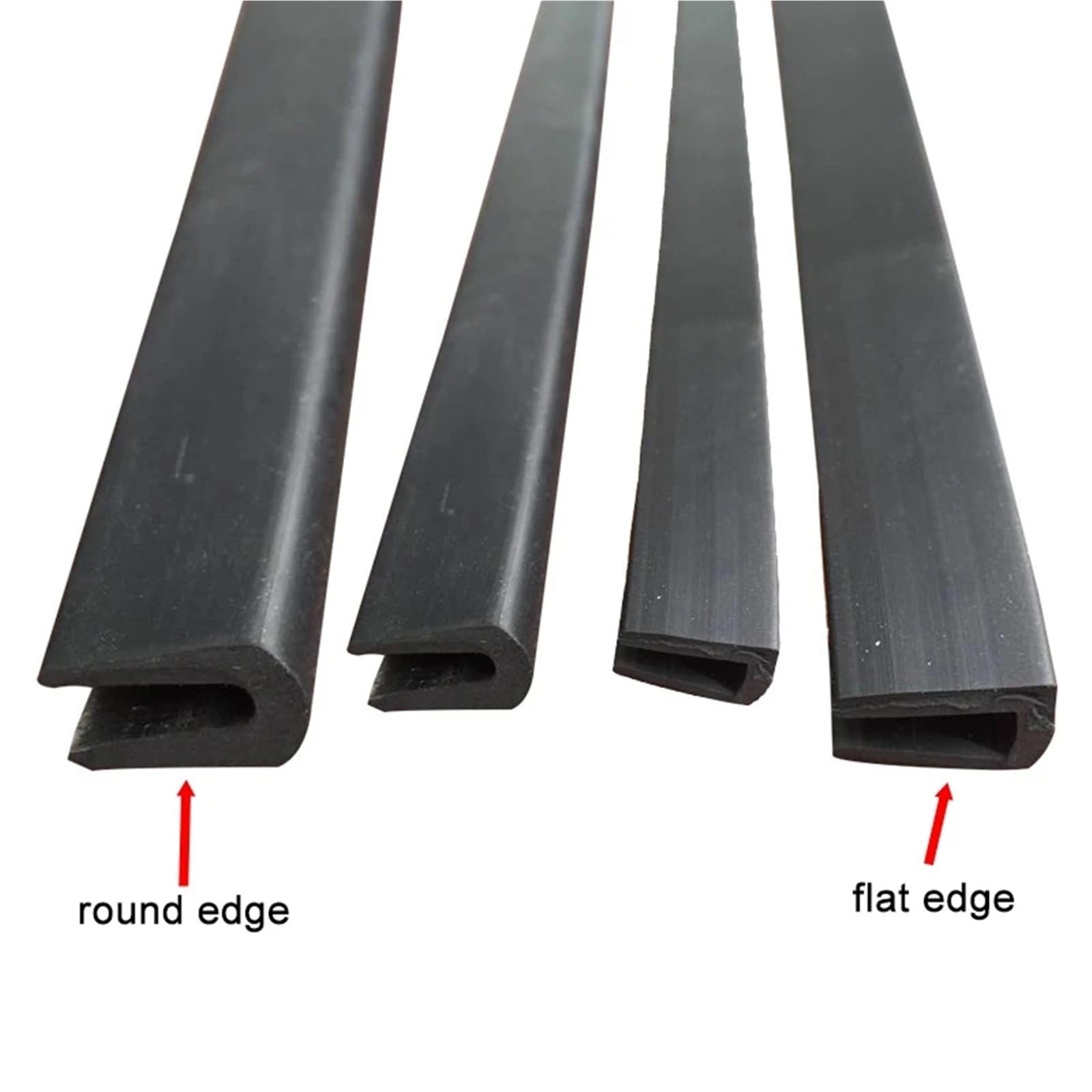 Protezione per Bordi in Vetro a Forma di U 1/2/3/5m Striscia di Gomma a Forma U Piastra Protezione Sigillante Meccanico Carta Bordo in Vetro Tenuta for Metallo Pannello Legno(Size 15,10 meter)