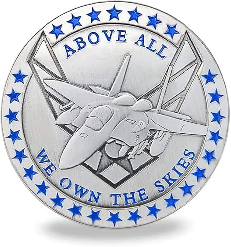Miniatura 5 de Aomcisi Moneda de desafío de la Fuerza Aérea de los Estados Unidos - Moneda de oración de las Fu