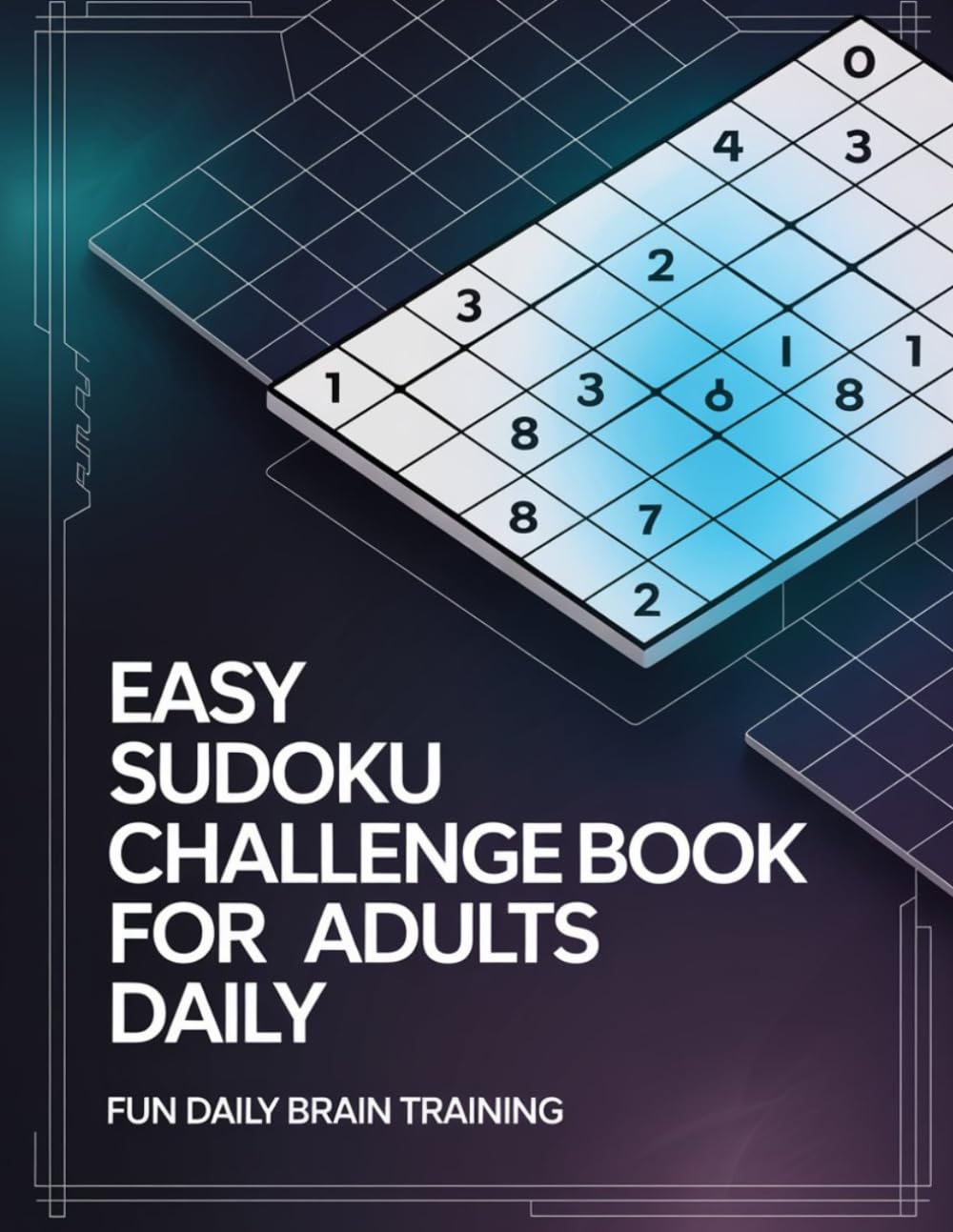Easy Sudoku Challenge Book For Adults Daily: easy sudoku adults stress relief focus, sudoku women relaxation brain training easy, sudoku teens focus ... exercise, easy sudoku kids logical thinking
