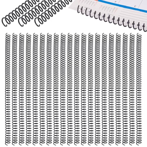 PH PandaHall 100pcs Spiral Binding Coils, 3/8