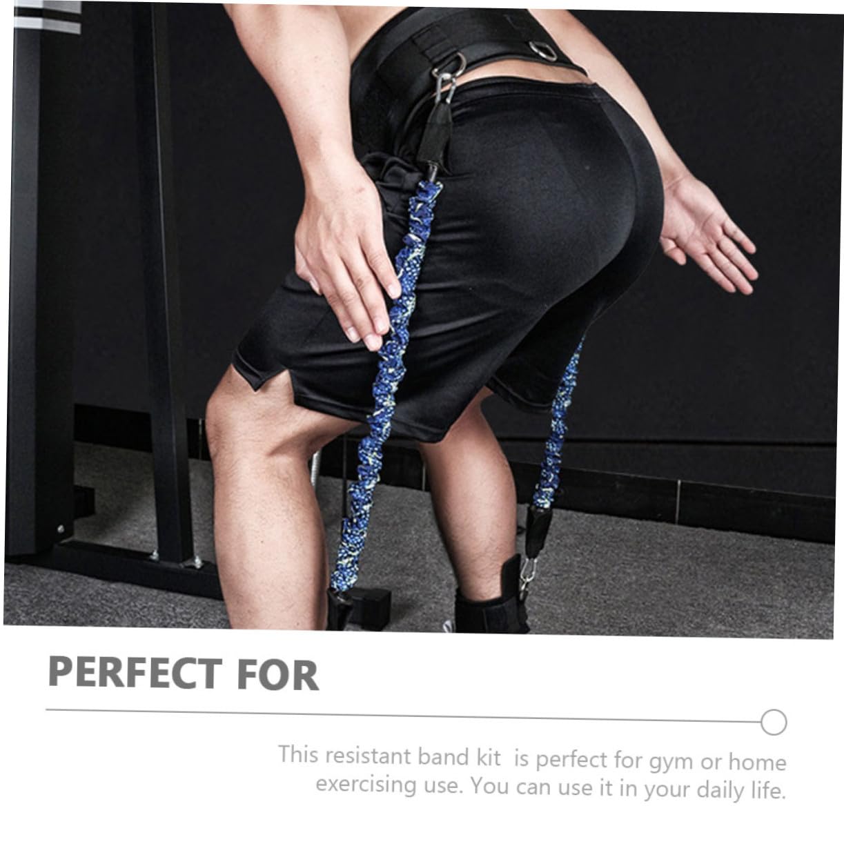 Banda de Resistencia para Piernas y Tobillos Kit de Bandas de Cintura Reutilizables Equipo de Entrenamiento Casa para Fitness y Fortalecer Las Piernas