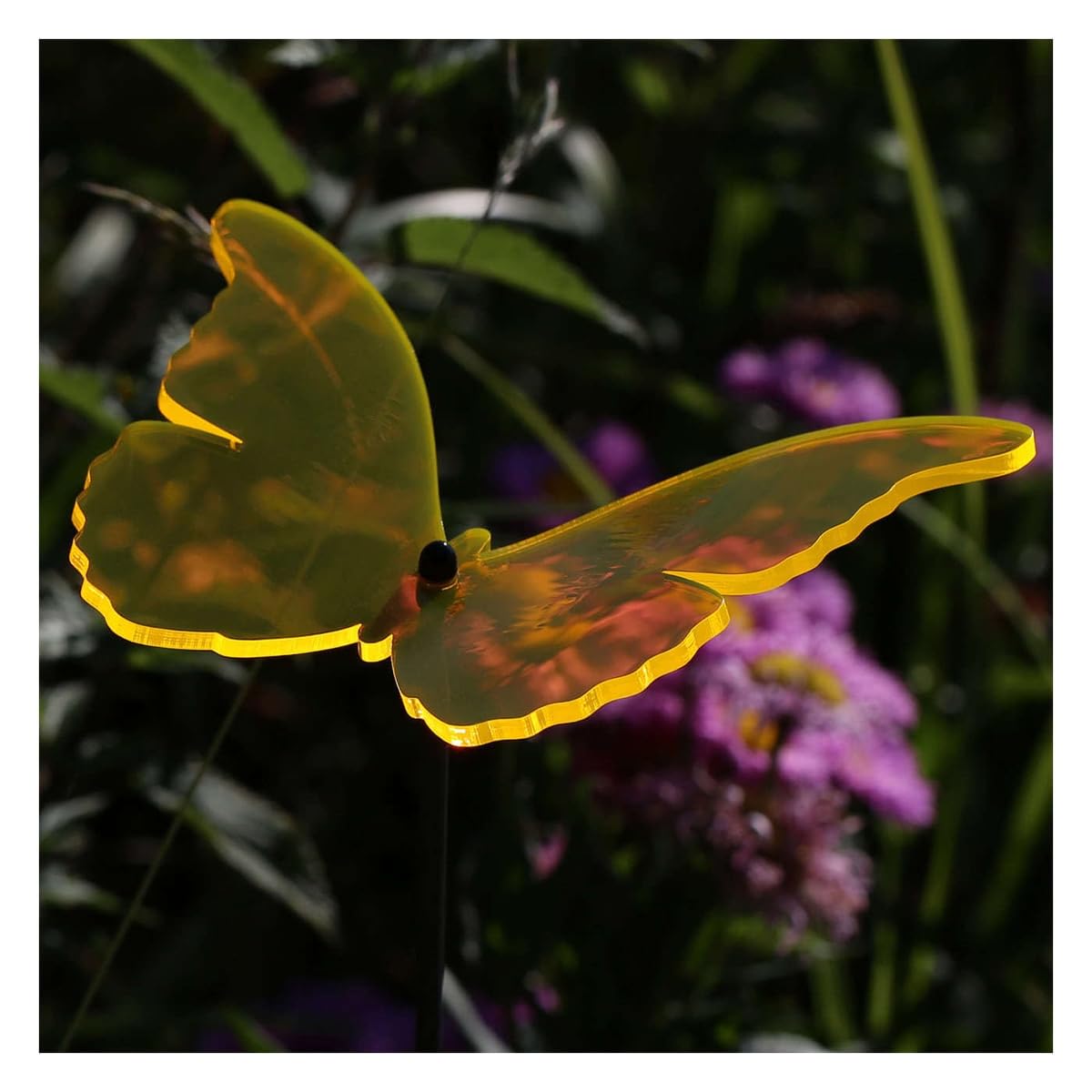 Plexiglas Sonnenfänger Kleeblatt – 14 Cm, Neonfarben Transparent, Mit 100 Cm Fiberglasstab (Neongrün)