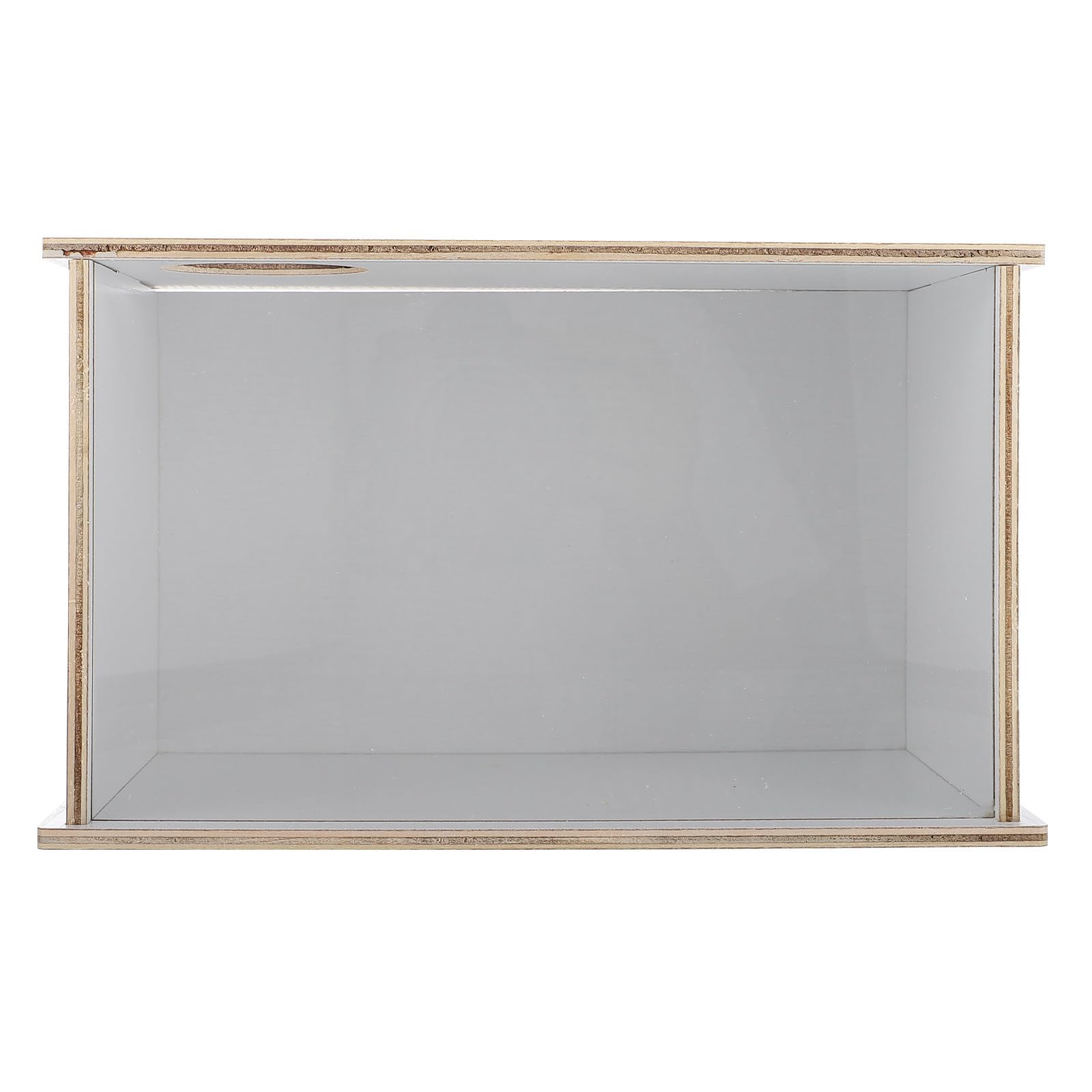 Holzbadewanne für Chinchillas mit Acrylscheibe Dekorative Sandbadbox Verhindert Sandverschütten Sicher für Spielen und Baden für Zuhause