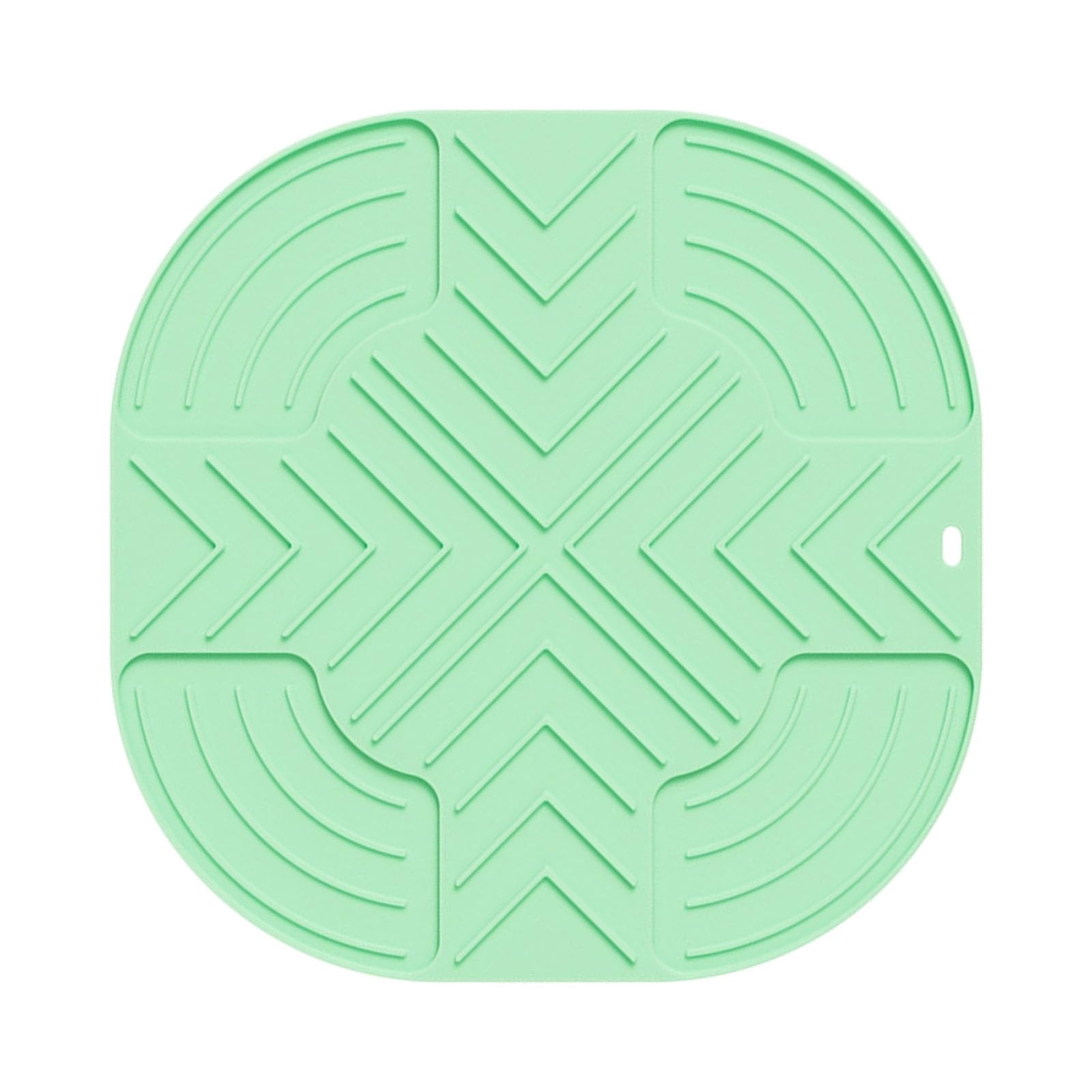 Uqezagpa Light Green Silicone Protectors, Countertop Mats For Air Frying Machines Cooktops Thermal Air Fryers Silicone Mats， Fryers Ovens Cooktops Heatproof Design