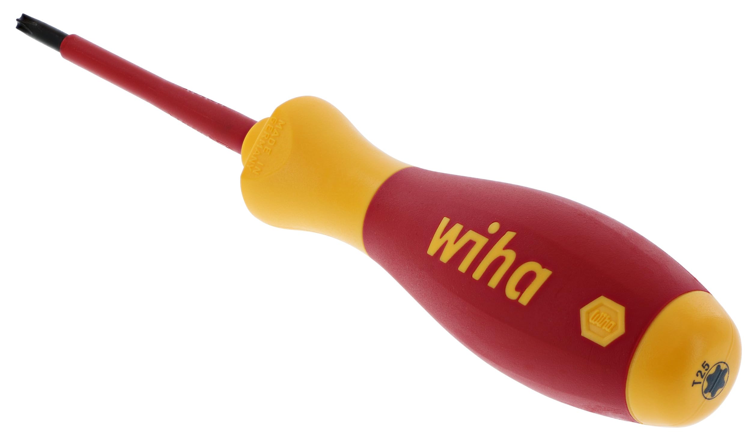 Wiha 32546 cacciavite Torx con manico Softfinish, 1000 volt, T25 x 80 mm