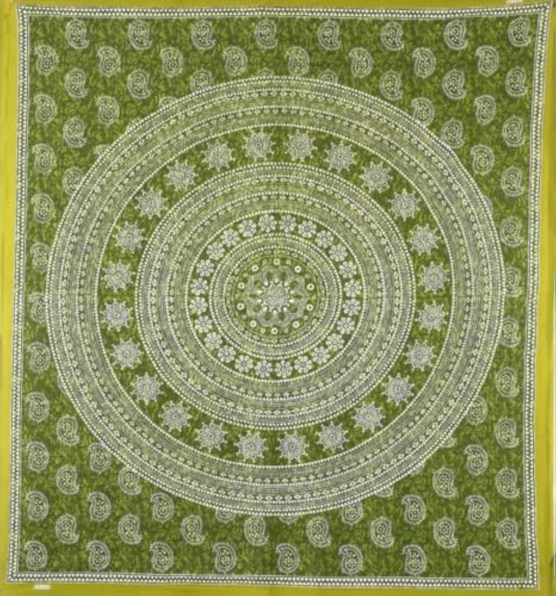 Rajasthani Jaipuri Sanganeri Print Cotton BedSheet Set, Double Bed