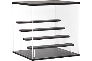 Clear Acrylic LED Cube Display Box - Collector's Showcase