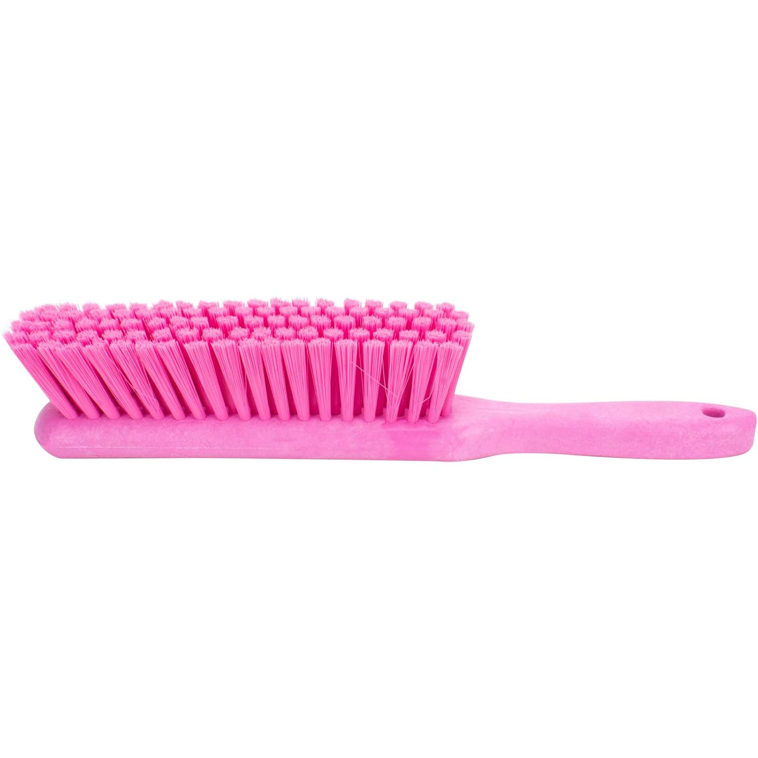 SPARTA 8 Inch Soft Counter Brush with Polyester Bristles and 5 Inch Handle, Color Coded Handheld Broom for Tables Countertops and Foodservice Surfaces, 13 Inch Overall Length, Pink