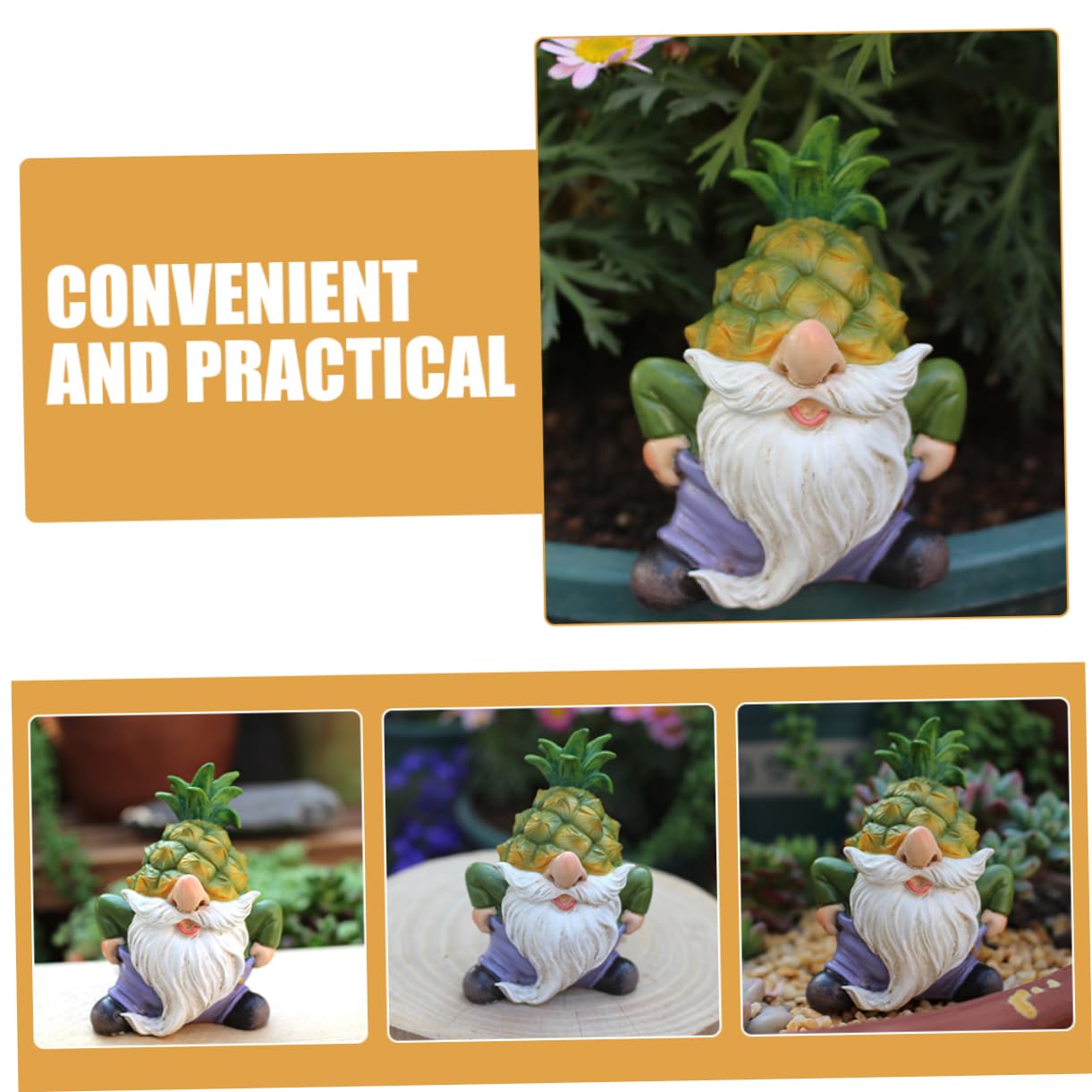 Supvox 4stücke Resin Garten Gnom Figurine Lustige GNOME Deko Für Garten Und Balkon Wetterfeste Harzfigur Für Outdoor Geschenkidee Für Gartenliebhaber
