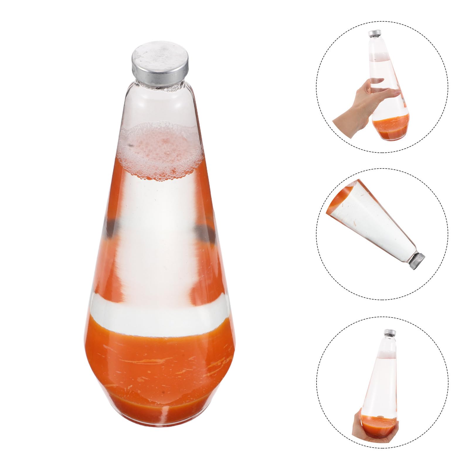 Happyyami Wachsflüssigkeitsbehälter für Lavalampe Reparaturset, Glas