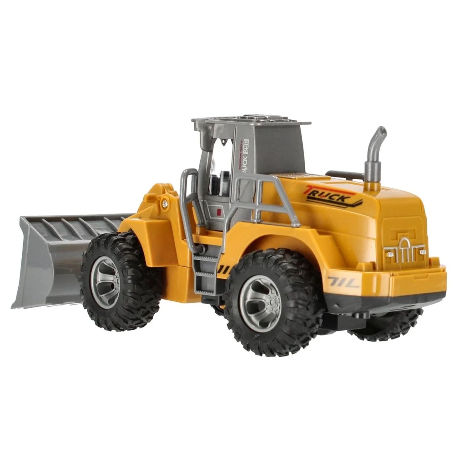 1:32 veicoli da cantiere telecomandato giocattolo,con luci lampeggianti,completamente funzionante Telecomando,Trattore Ruspa Giocattoli per bambini,per Regali Per Bambini (Bulldozer)