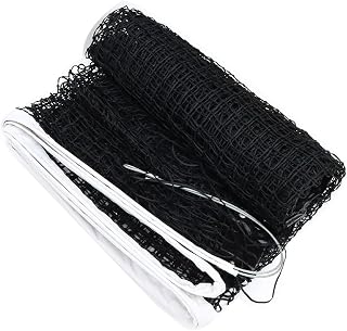 PreAsion 42FT Professional Tennis Net - UV-Resistant PE, Galvanized Steel Rope, Copper Grommets for Indoor/Outdoor Courts