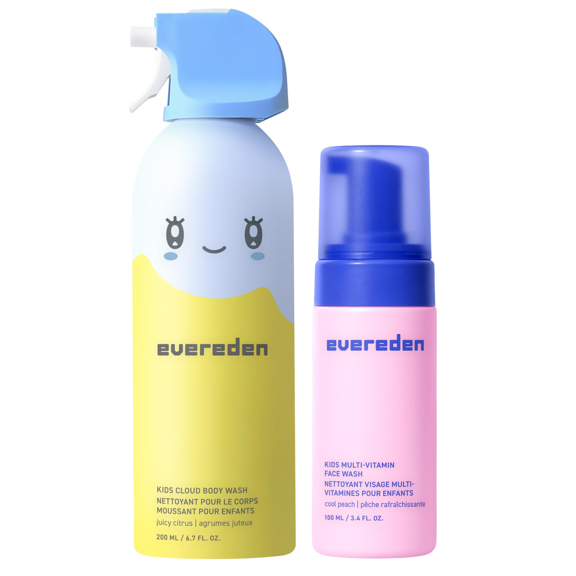 Evereden Kids Cloud Body Wash 6 7 fl oz Juicy Citrus Creamy Nourishing Cloud-Like Texture Toddler Body Wash