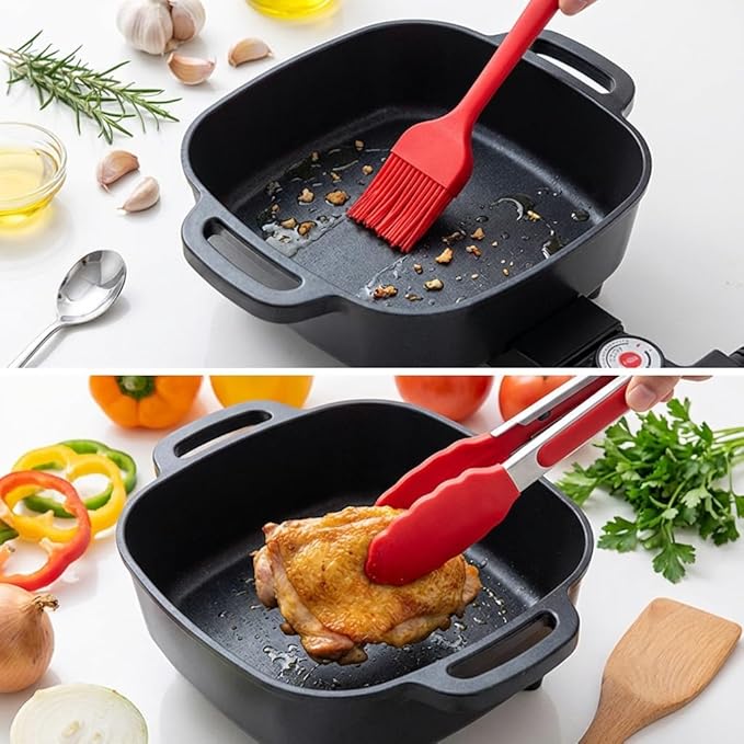 Sartén Eléctrico Antiadherente 8" con Control de Temperatura 1000W miniatura 3