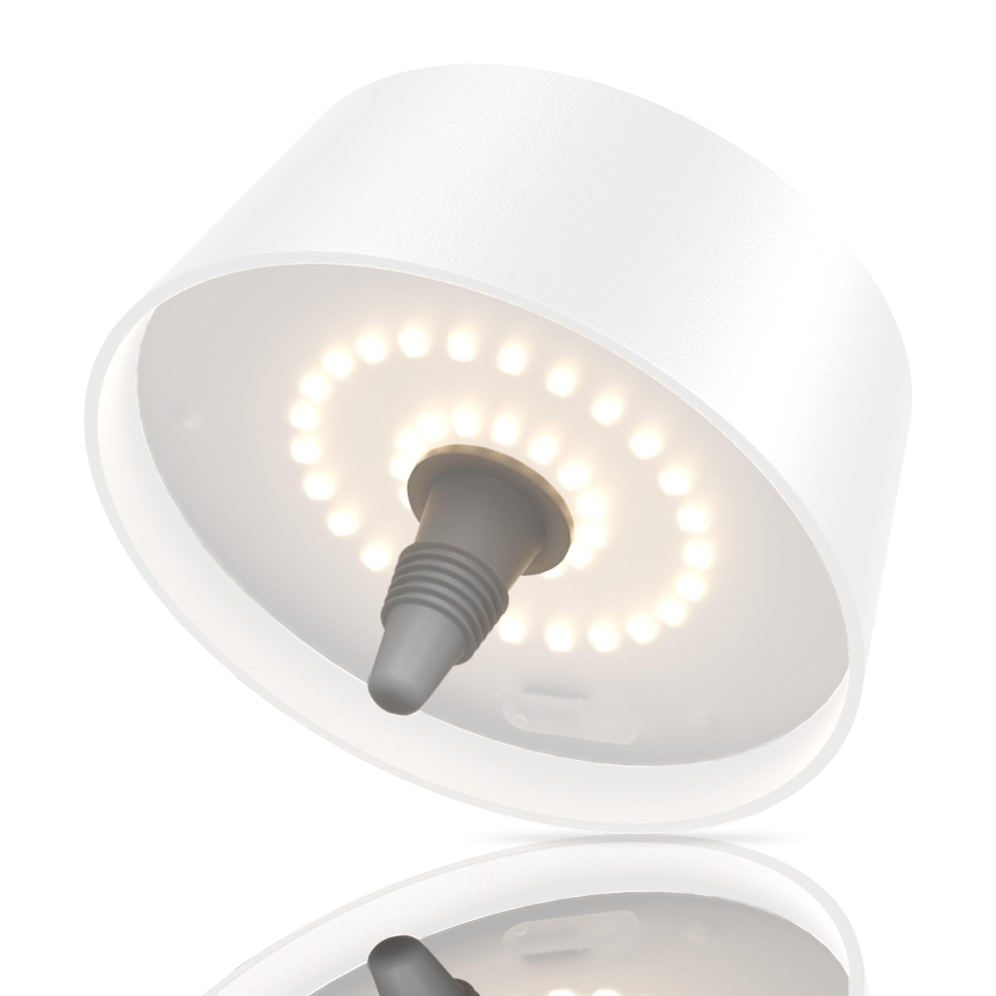 Aipsun lamparas sin cables blanco,lampara mesa led recargable,lampara inalambrica mesa,lampara recargable portatil usb,lamparas de mesita de noche led,conectar ginebra whisky vino tinto