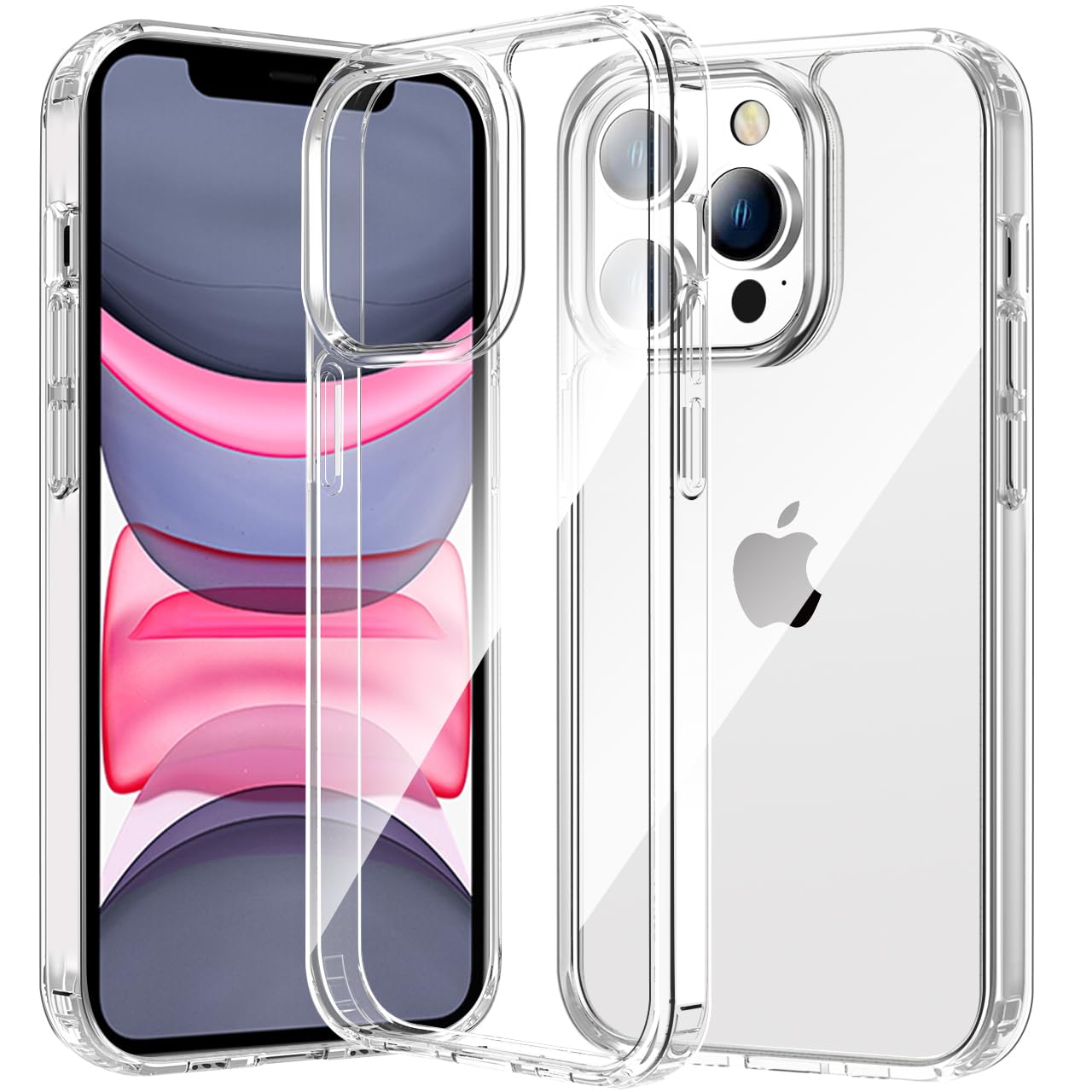 tigratigro Cover per iPhone 11 Pro 5.8 Pollici, Anti Ingiallimento,Custodia con Assorbimento degli Urti e Anti-Graffio,Struttura Protettiva Antiscivolo, Classico Stile Cover Trasparente