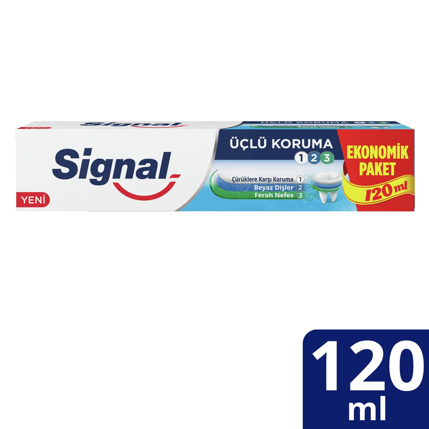 Signal Diş Macunu Üçlü Koruma, 120 ml