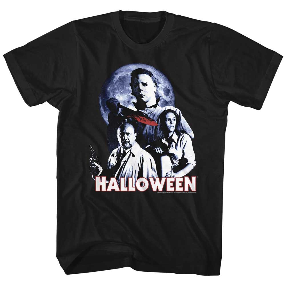 American Classics Unisex Halloween The Movie Ensemble Adult Short Sleeve T-shirt T-Shirt (pack of 1)