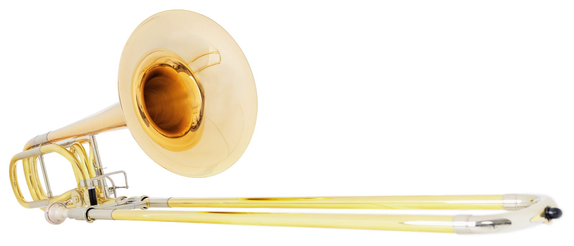 BP-18GL Bassposaune Goldmessing Bb/F/Gb/D mit Leichtkoffer | Goldmessing-Schallstück, Bb/F/Gb/D, Inline-Drehventile, Mundstück, Leichtkoffer