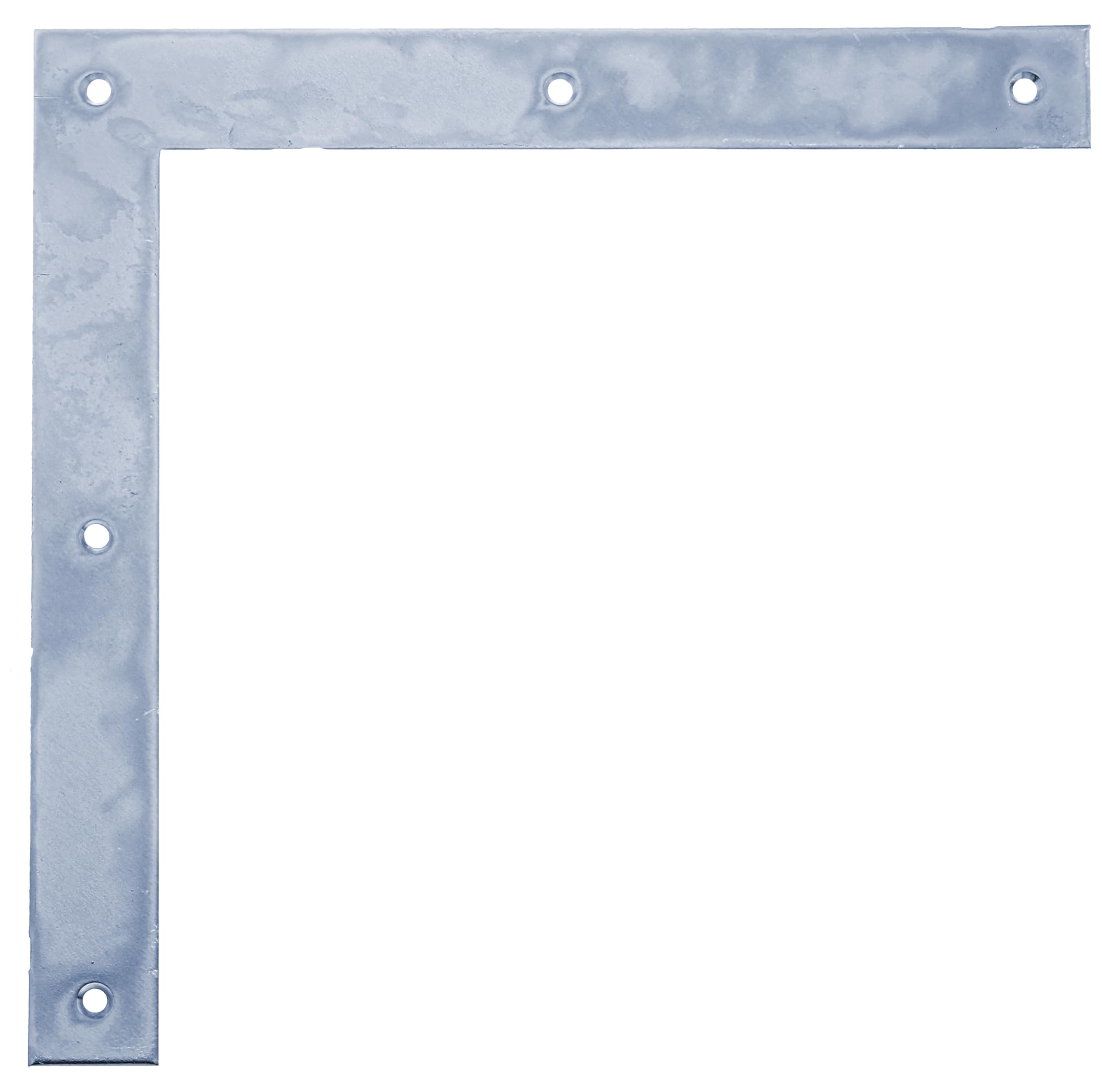 Alberts 823528 - Angolare per cancello | zincato galvanicamente blu | 200 x 200 x 30 mm | Set da 10 pezzi