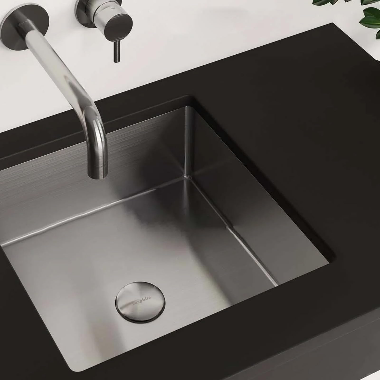 Sifone per lavabo senza troppopieno, in acciaio inox 304, universale, sifone per lavabo, sifone pop-up, scarico per bottiglie, colore argento