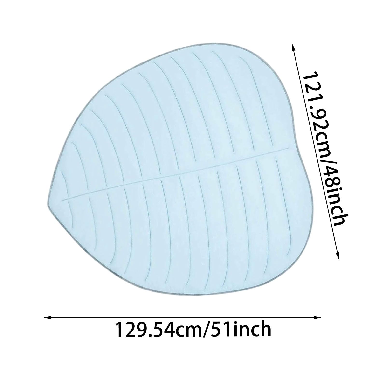 Tappetino Refrigerante Cane,forma di foglia 149x129cm Tappeto Rinfrescante per Cani Gatti, Cuccia Refrigerante Lavabile, Cuscino Raffreddamento in Nel Caldo Estate, per Animali di Piccola Media Grande