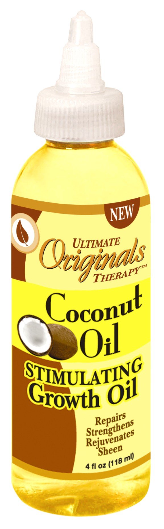 Ultimate Originals Coconut Oil Stimulating Growth Oil 4 Ounce (118ml) (6 Pack)