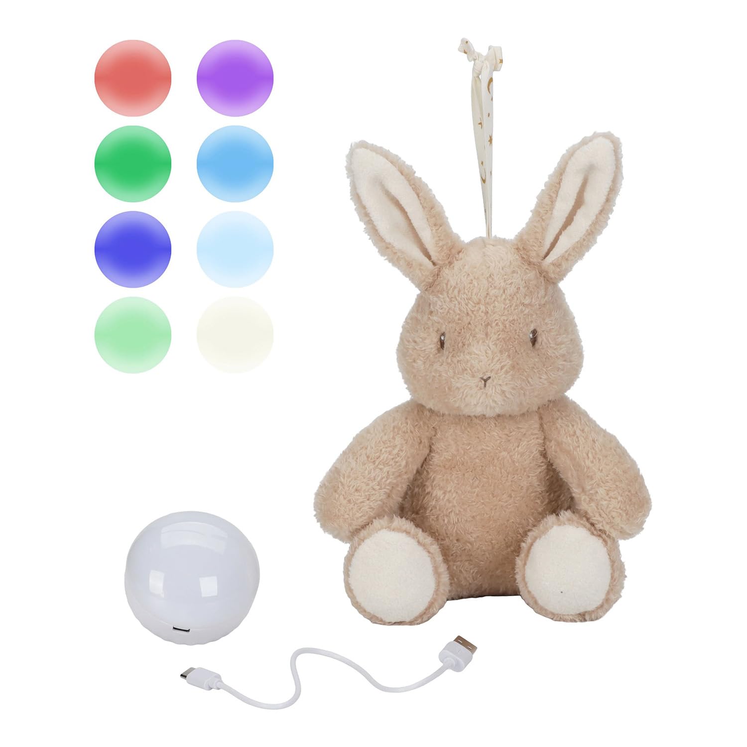 Little Dutch Newborn Knuffelkonijn Licht & Geluid