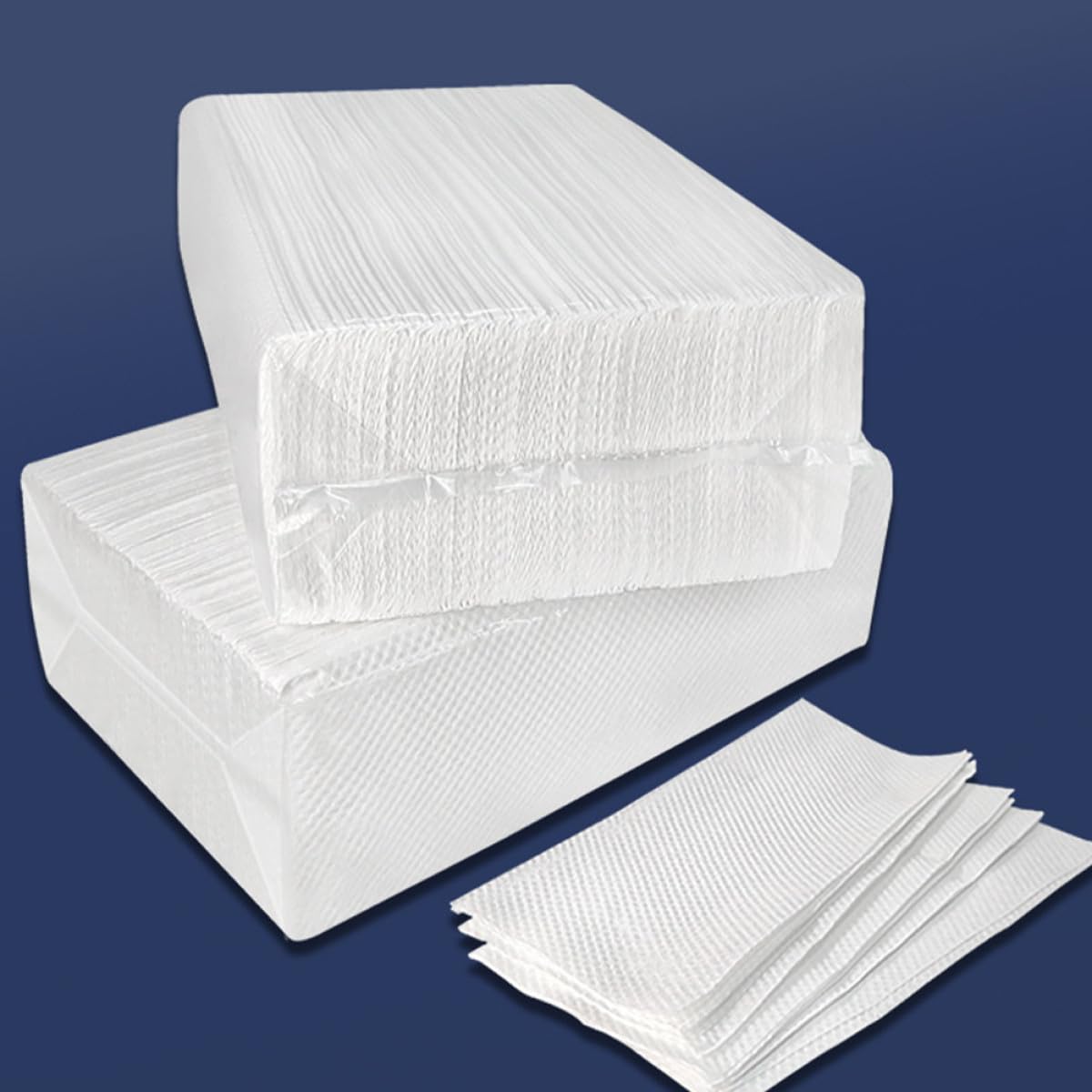 Essuie-mains Doux Peau en Papier Blanc Multi-usage 5 Paquets de 120 Feuilles Absorbantes pour Salle de Bain et Hôtels et Pratique Cuisine