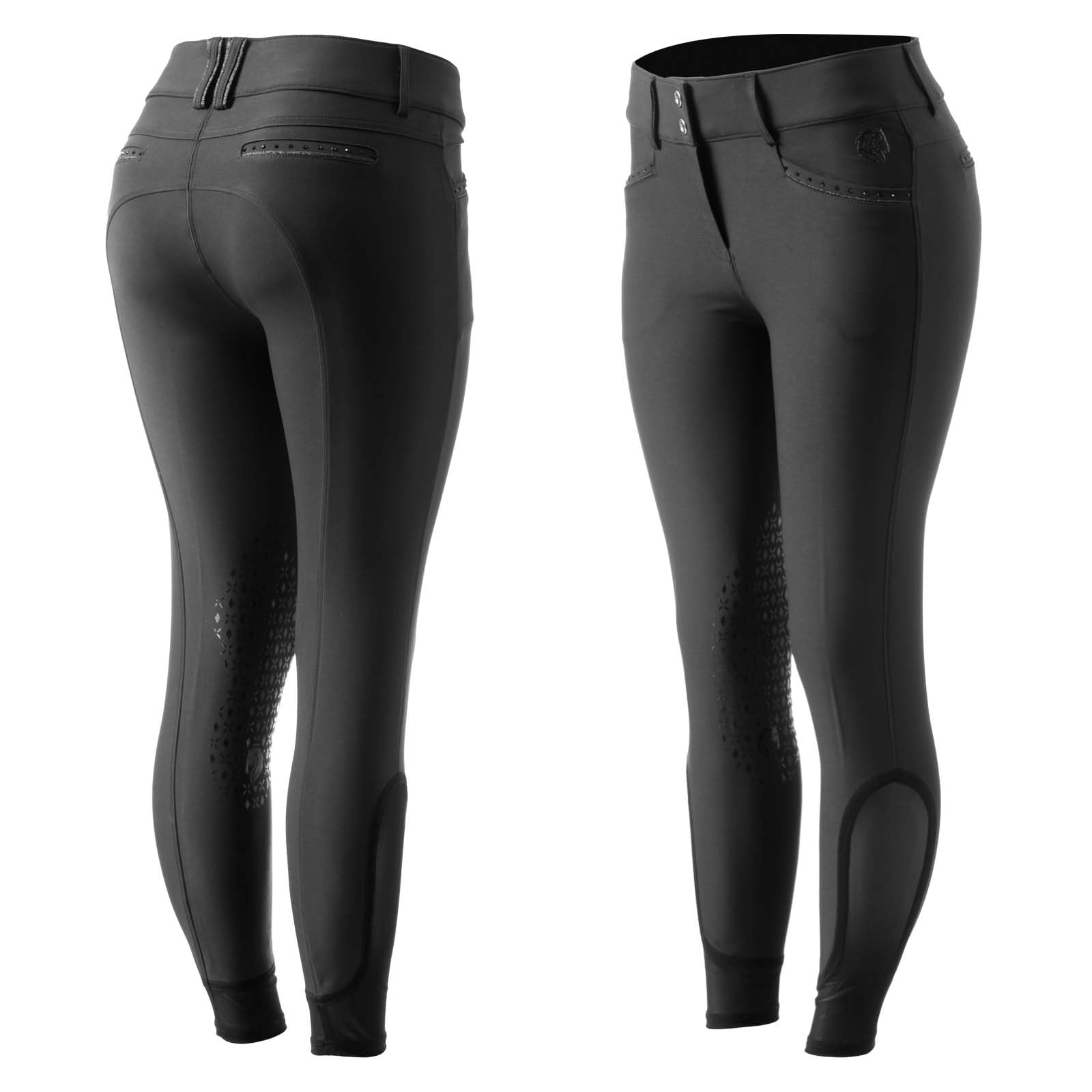 Equinavia Victoria Women's Silicone Knee Patch Breeches | Breathable Fabric | Stylish Details | Secure Grip