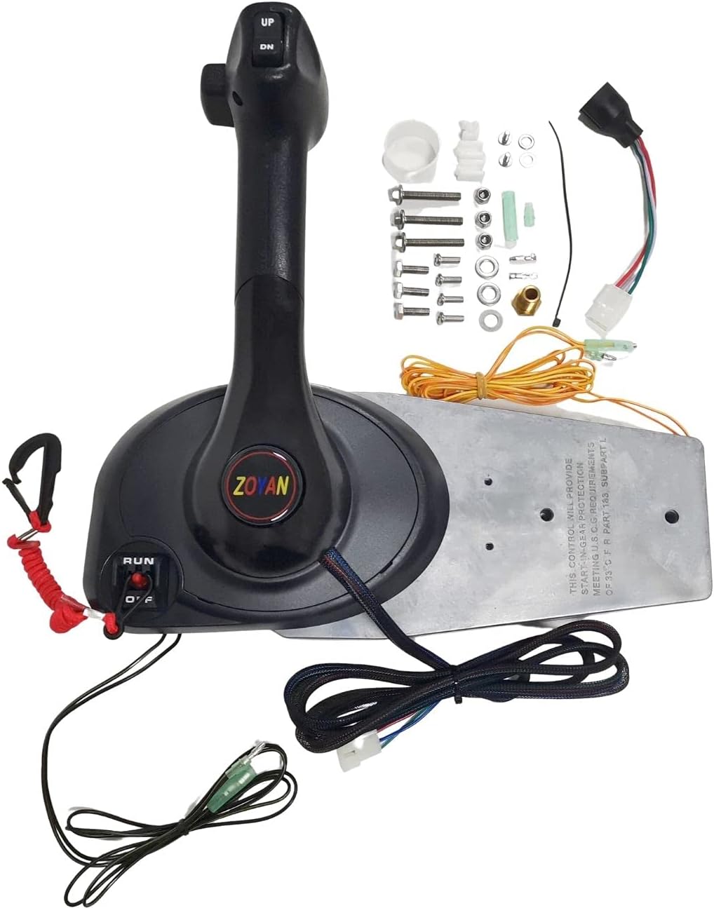Outboard Remote Control Box 8M0011213 Throttle Concealed Side Mount For Mercury