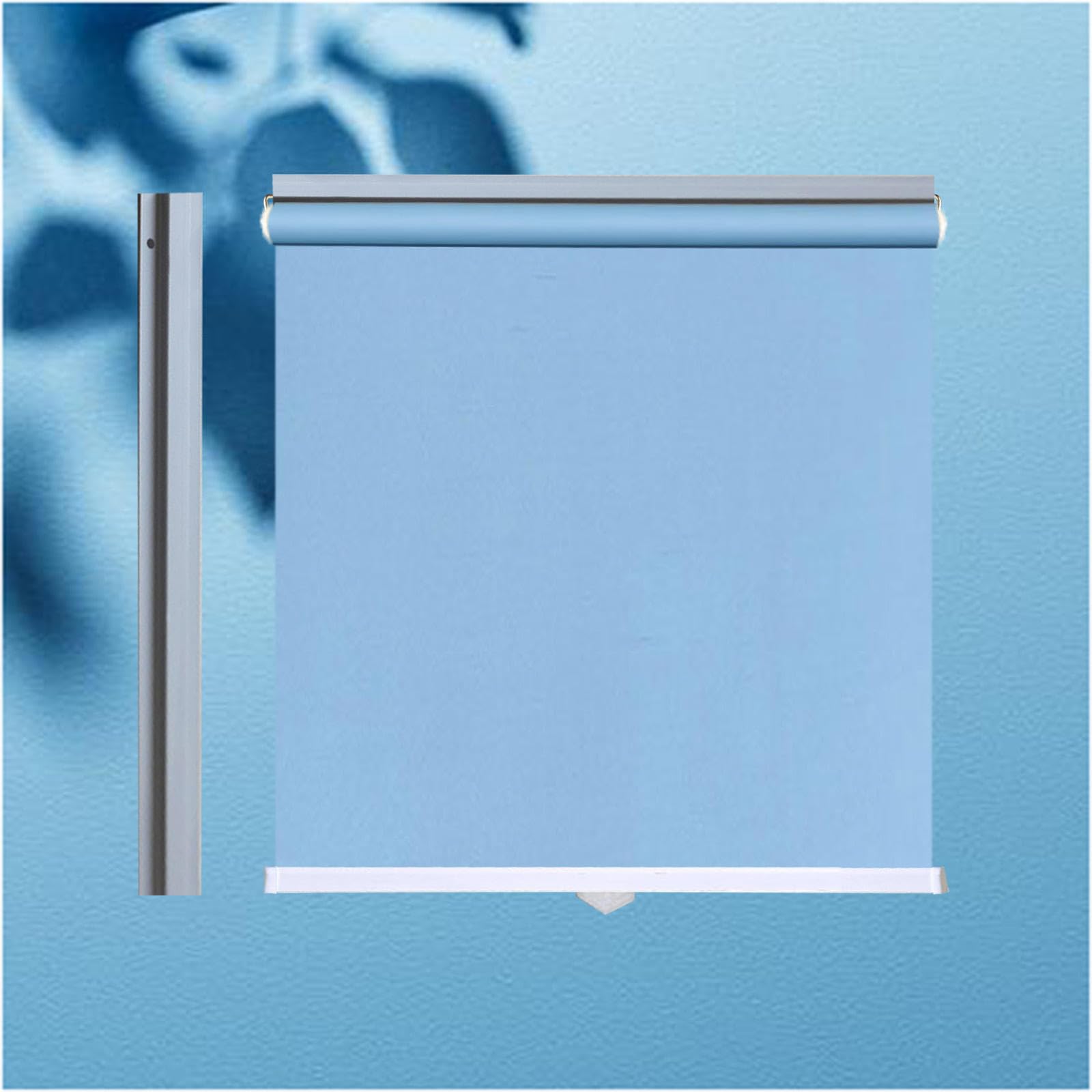 Blackout Roller Shades for Windows, Blackout Curtains 35/50/75/90/115/130cm, Sunshade Roller Blinds, Temporary Thermal Blinds, No Drilling,blue-90x200cm/35 * 79in