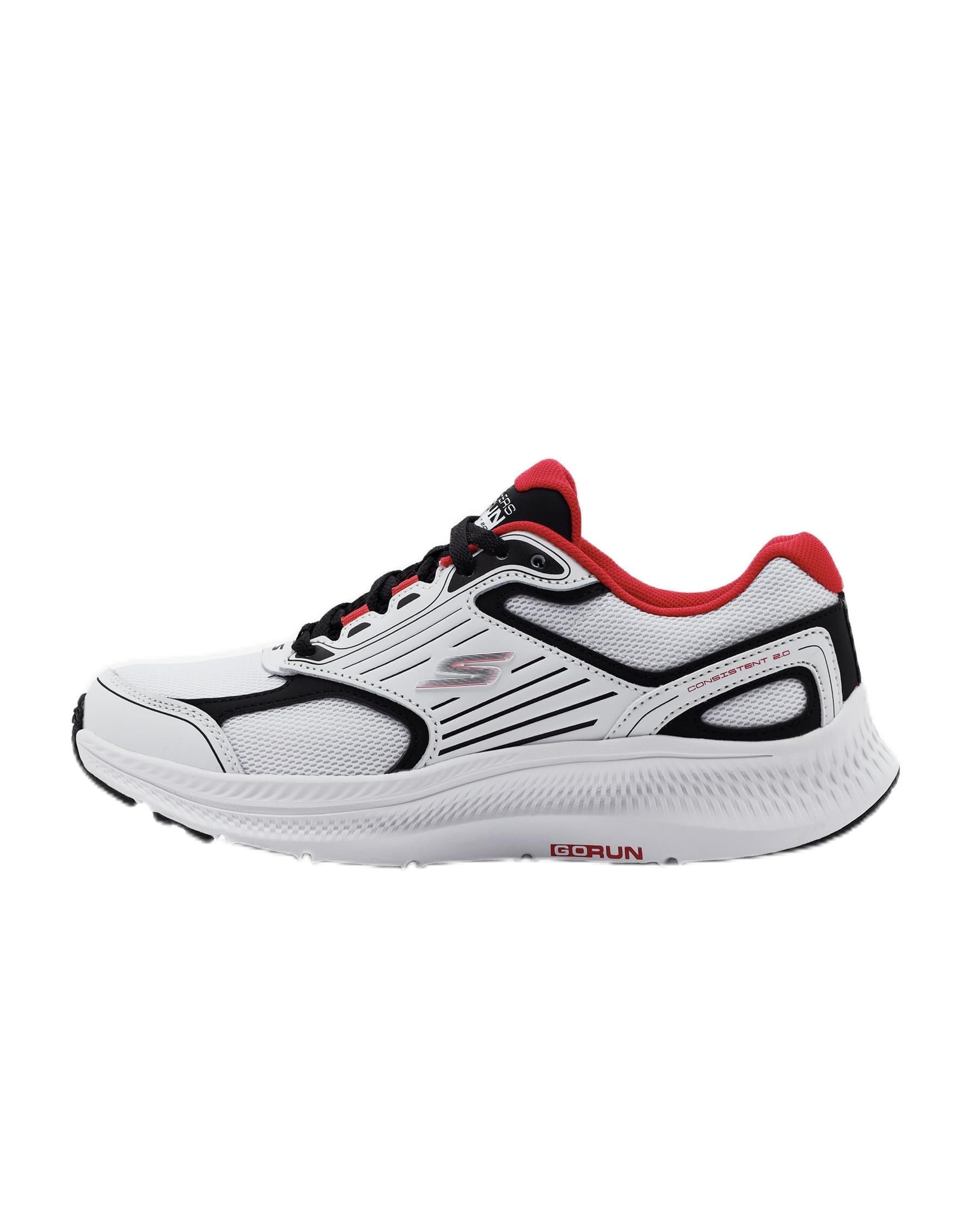 Skechers GO RUN CONSISTENT 2.0 mens Shoes 42 EU WHITE BLACK