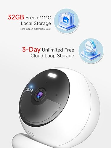 Miniatura 3 de Noorio Cámaras de seguridad inalámbricas para seguridad del hogar, cámara magnética de 1080P para interiores y exteriores, detección de IA,