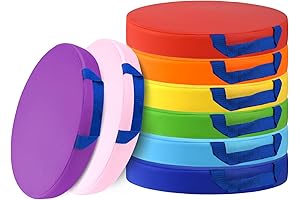 Premium 8-Pack Colorful Floor Cushions for Kids' Classrooms