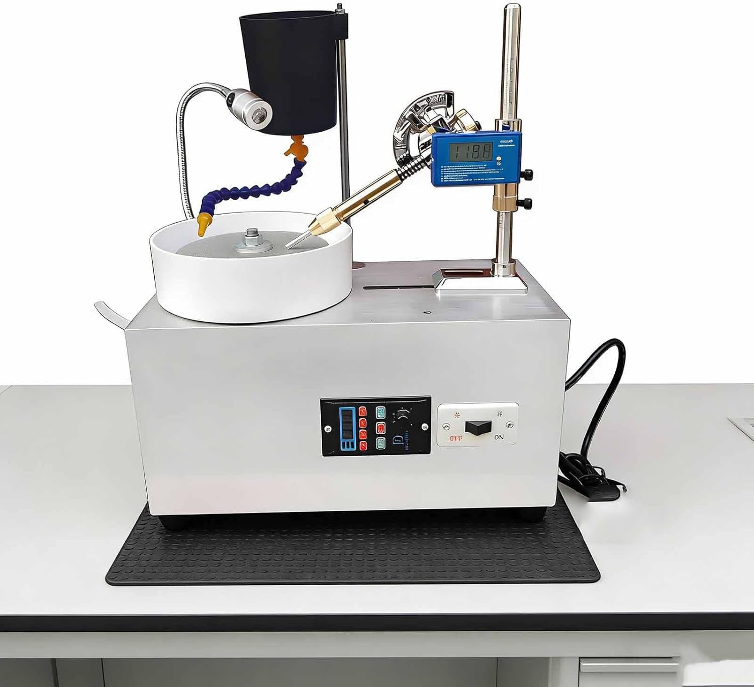 GYKOZY Gem Faceting Machine, Jade Grinding Polishing Machine, 0-3000RPM Adjustable Speed, Gemstone Grinding Cutting Polishing Machine, Suitable for Gemstone, Jade, Crystal Processing